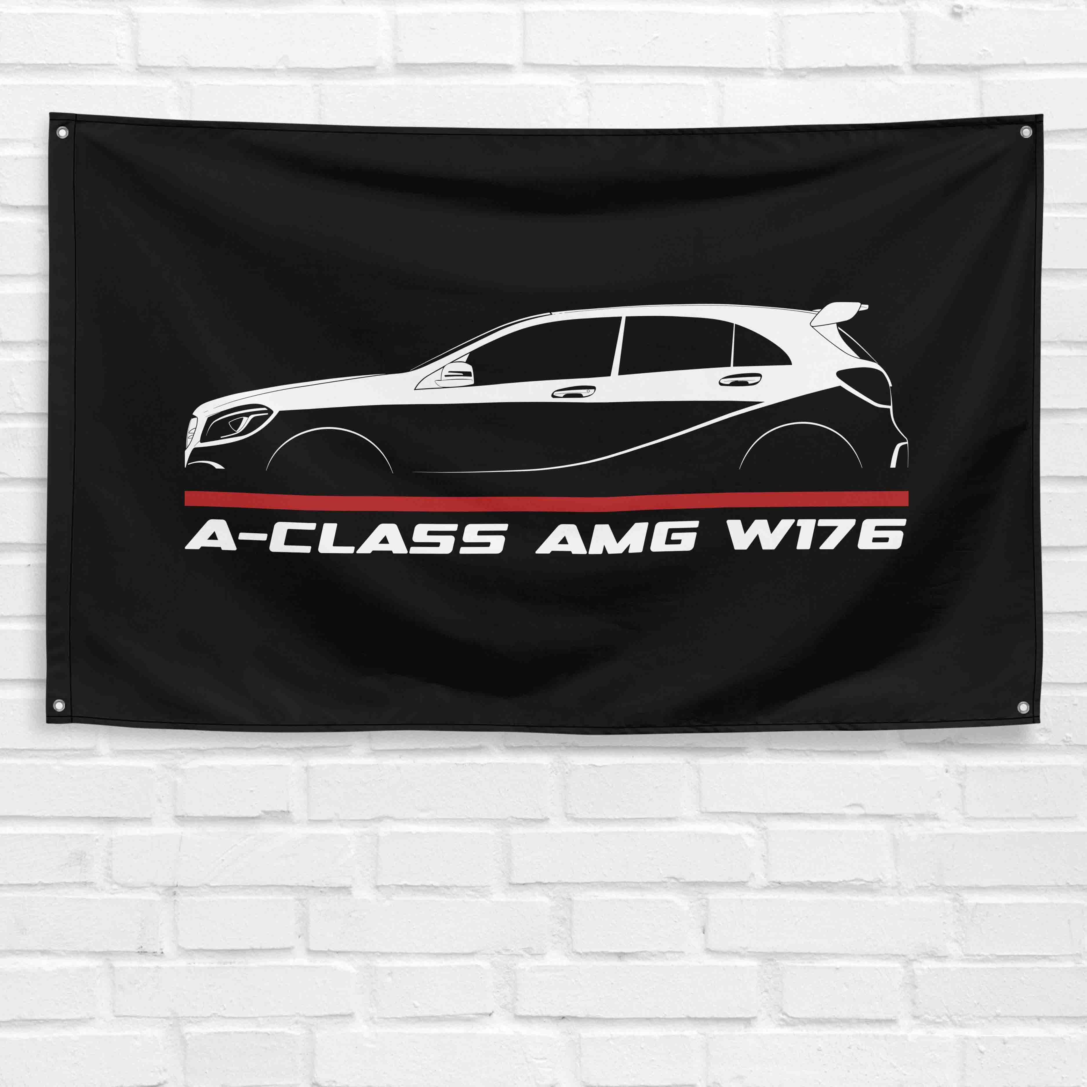 A-Class AMG W176 2015-2018 3x5 ft Flag Garage Wall Decor Birthday Gift Banner
