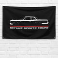 Skyline Sports Coupe 1961-1963 3x5 ft Flag Garage Wall Decor Banner