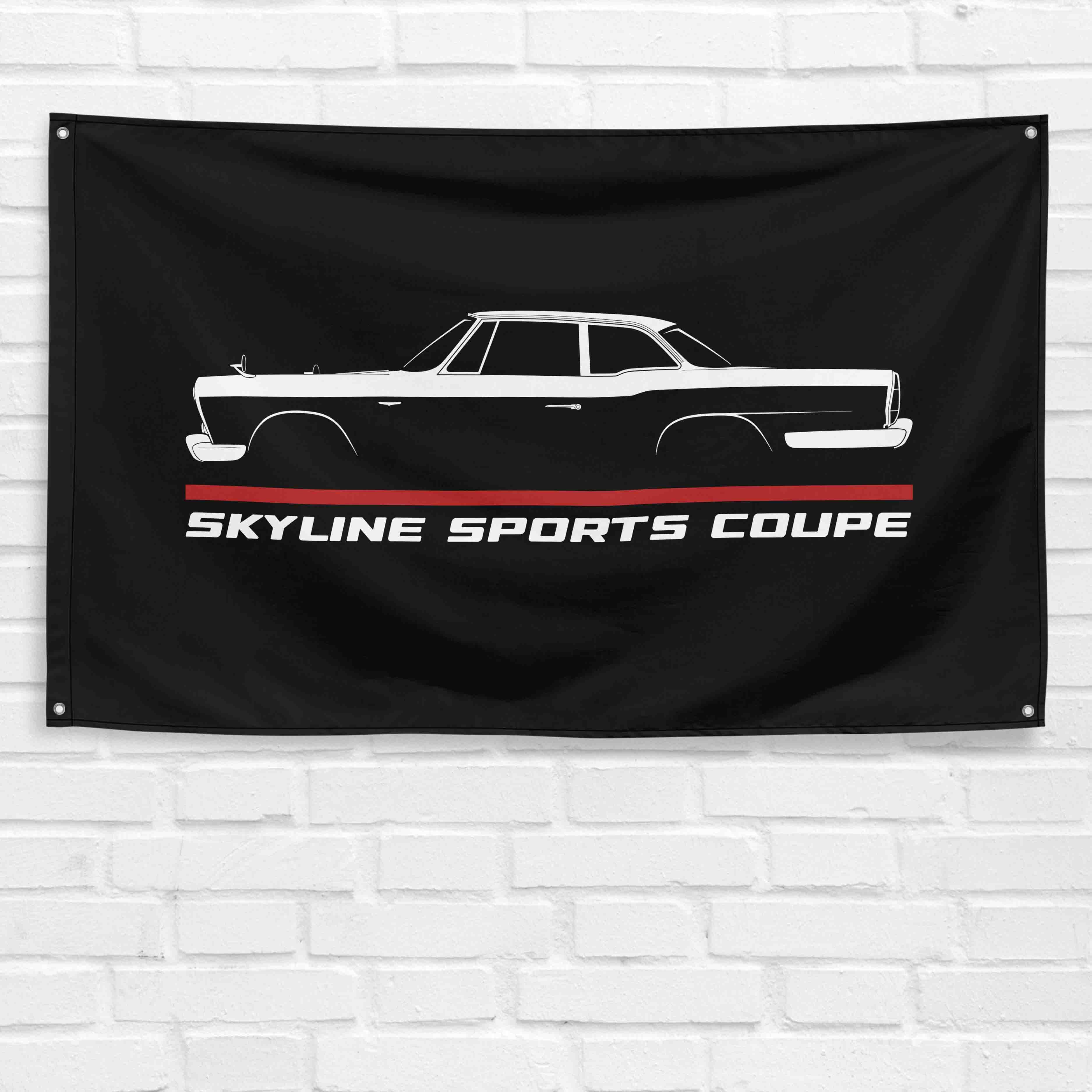 Skyline Sports Coupe 1961-1963 3x5 ft Flag Garage Wall Decor Banner