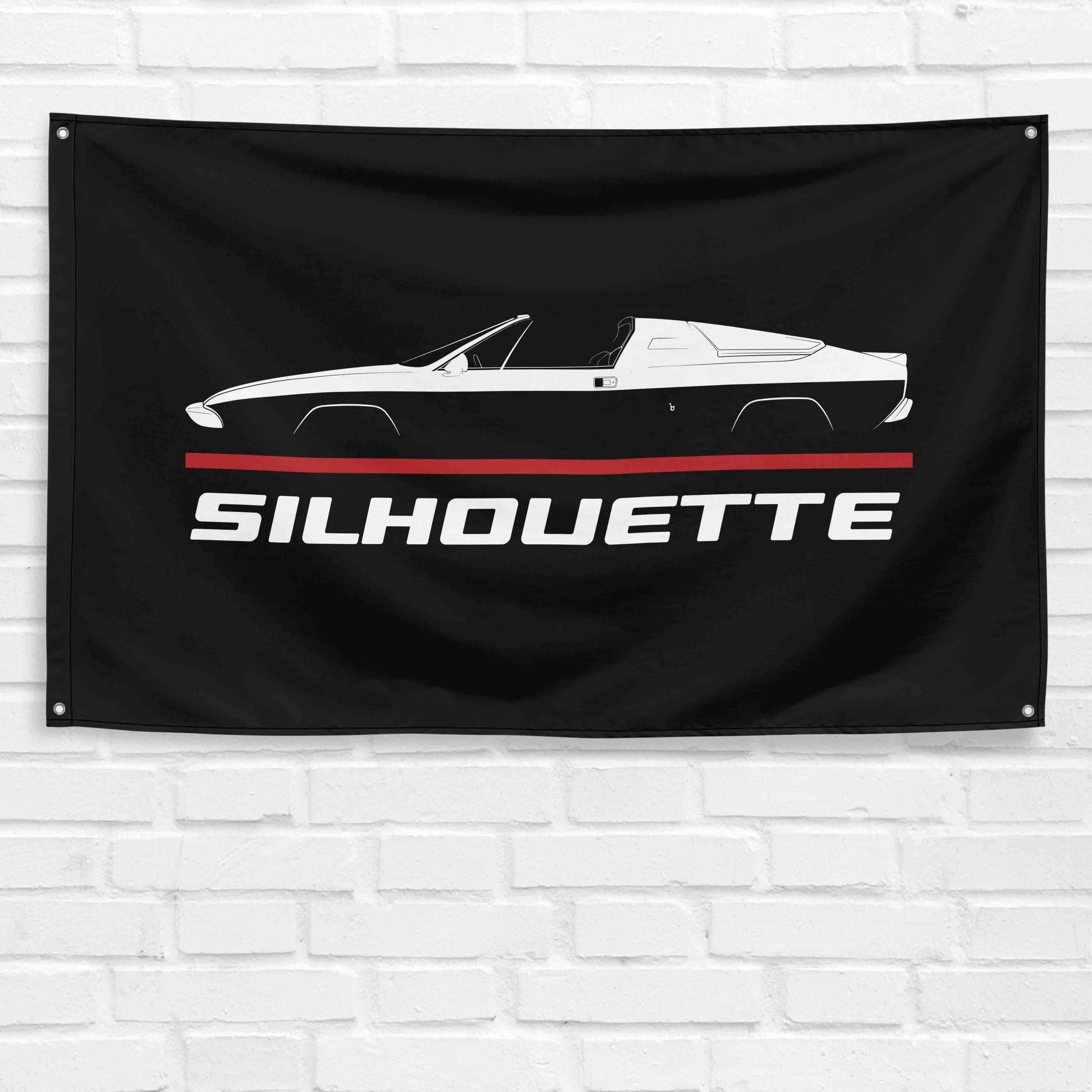 Silhouette 1976-1979 3x5 ft Flag Garage Wall Decor Birthday Gift Banner