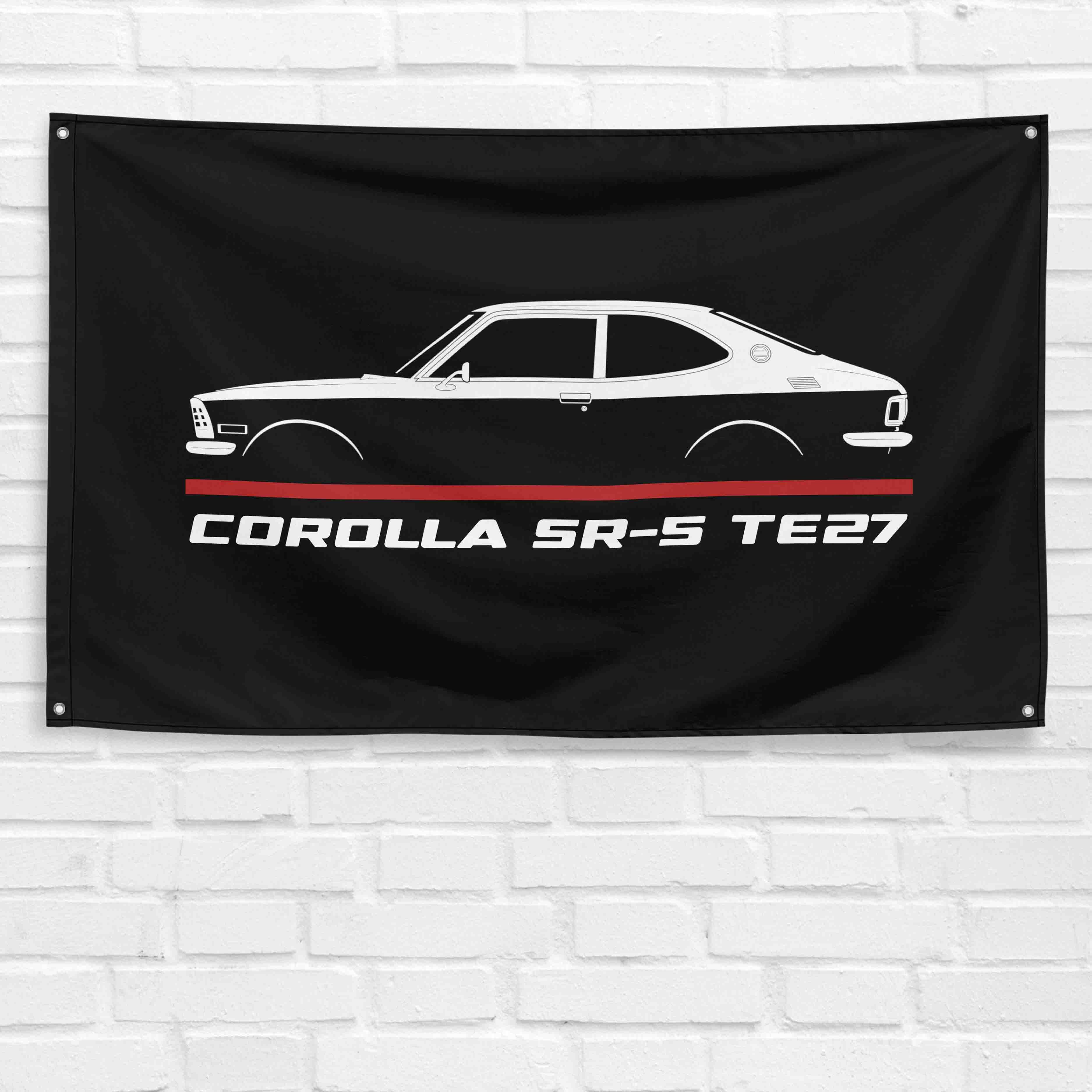 Corolla SR-5 TE27 1970-1973 3x5 ft Flag Garage Wall Decor Birthday Gift Banner