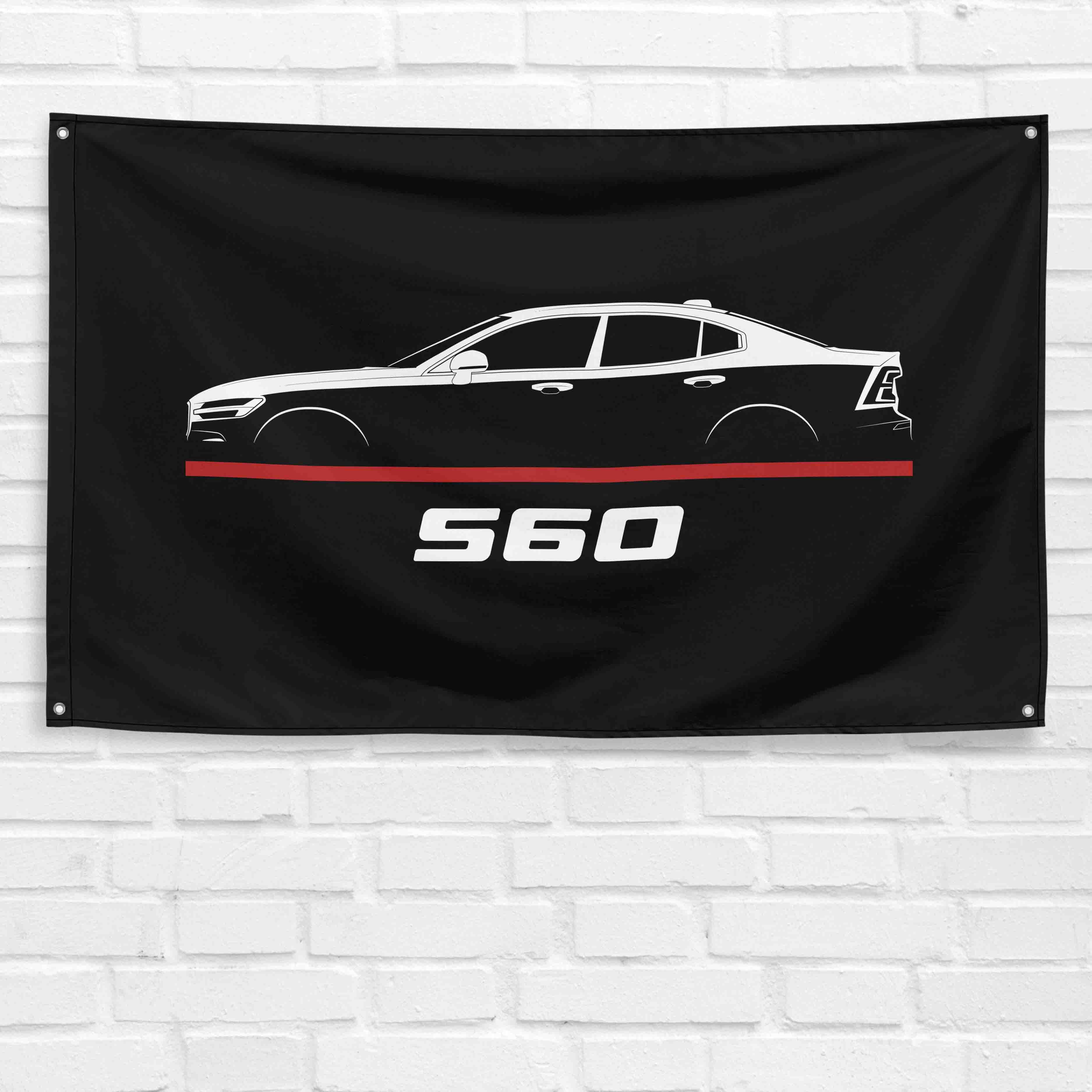 S60 2018-2022 3x5 ft Flag Garage Wall Decor Birthday Gift Banner