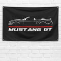 Mustang GT Convertible 2007 3x5 ft Flag Garage Wall Decor Birthday Gift Banner