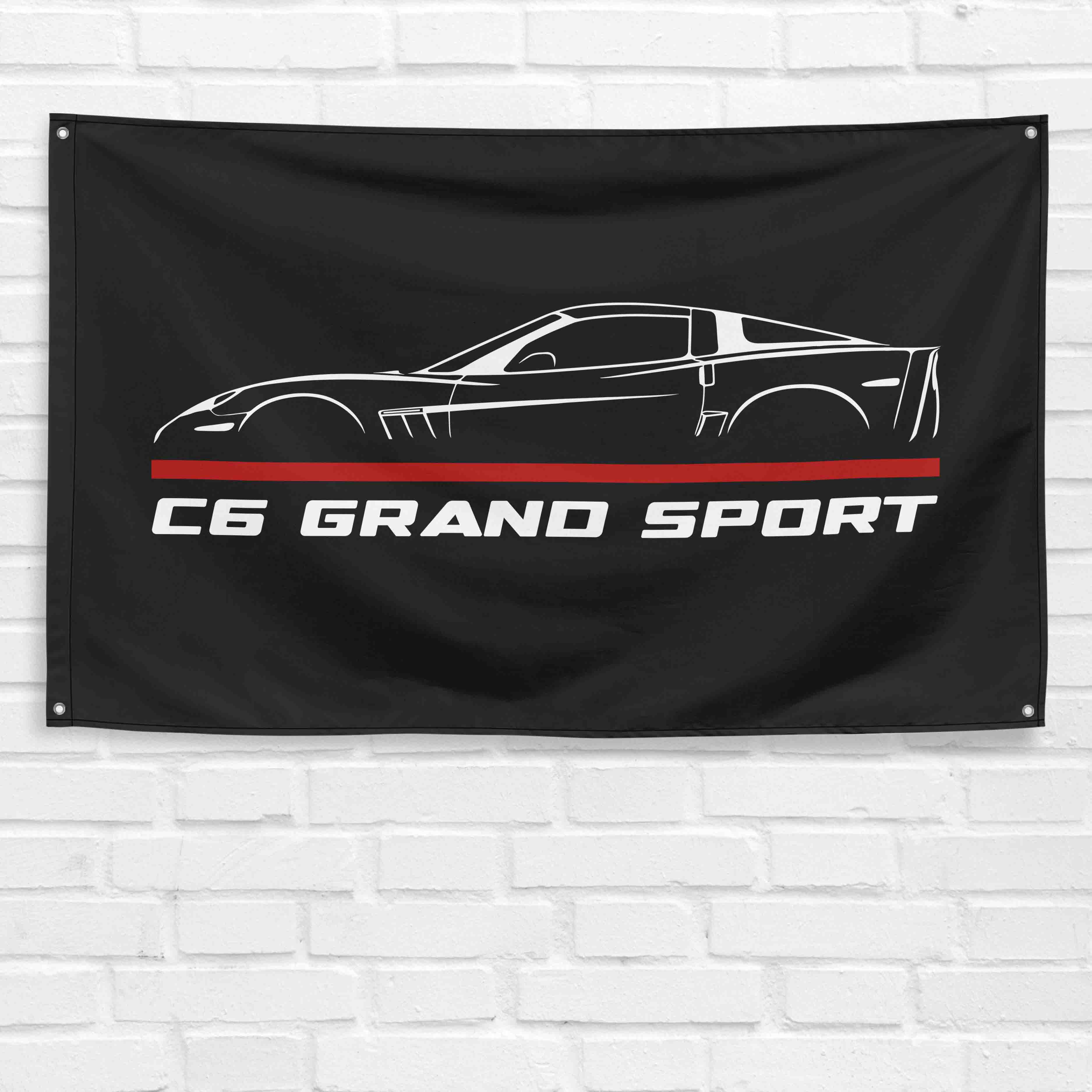 Corvette C6 Grand Sport 3x5 ft Flag Garage Wall Decor Birthday Gift Banner