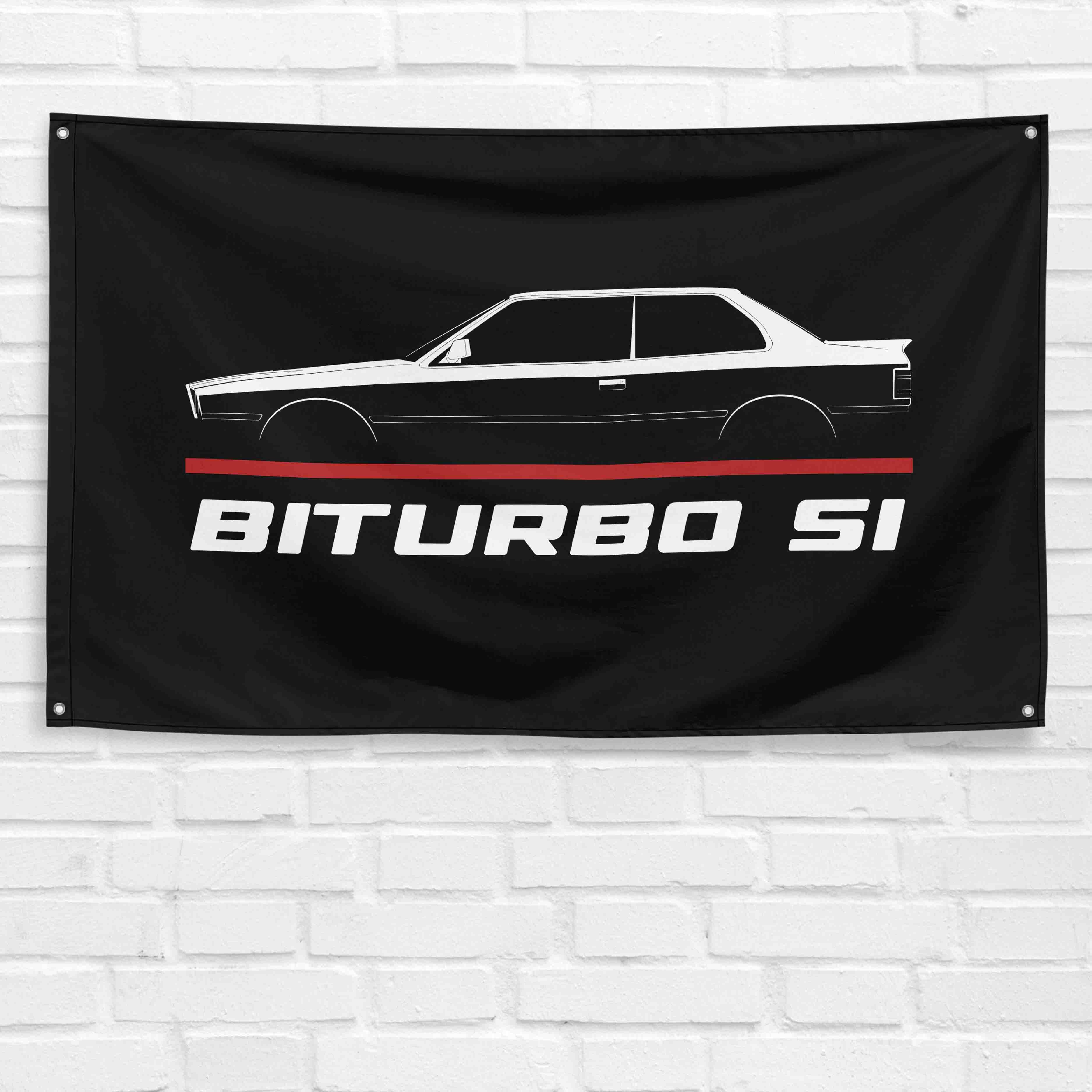 Biturbo Si 1981-1994 3x5 ft Flag Garage Wall Decor Birthday Gift Banner