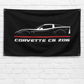 Corvette C6 Z06 2006-2013 3x5 ft Flag Garage Wall Decor Birthday Gift Banner