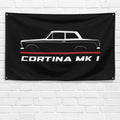 Cortina Mk I 1962-1966 3x5 ft Flag Garage Wall Decor Birthday Gift Banner