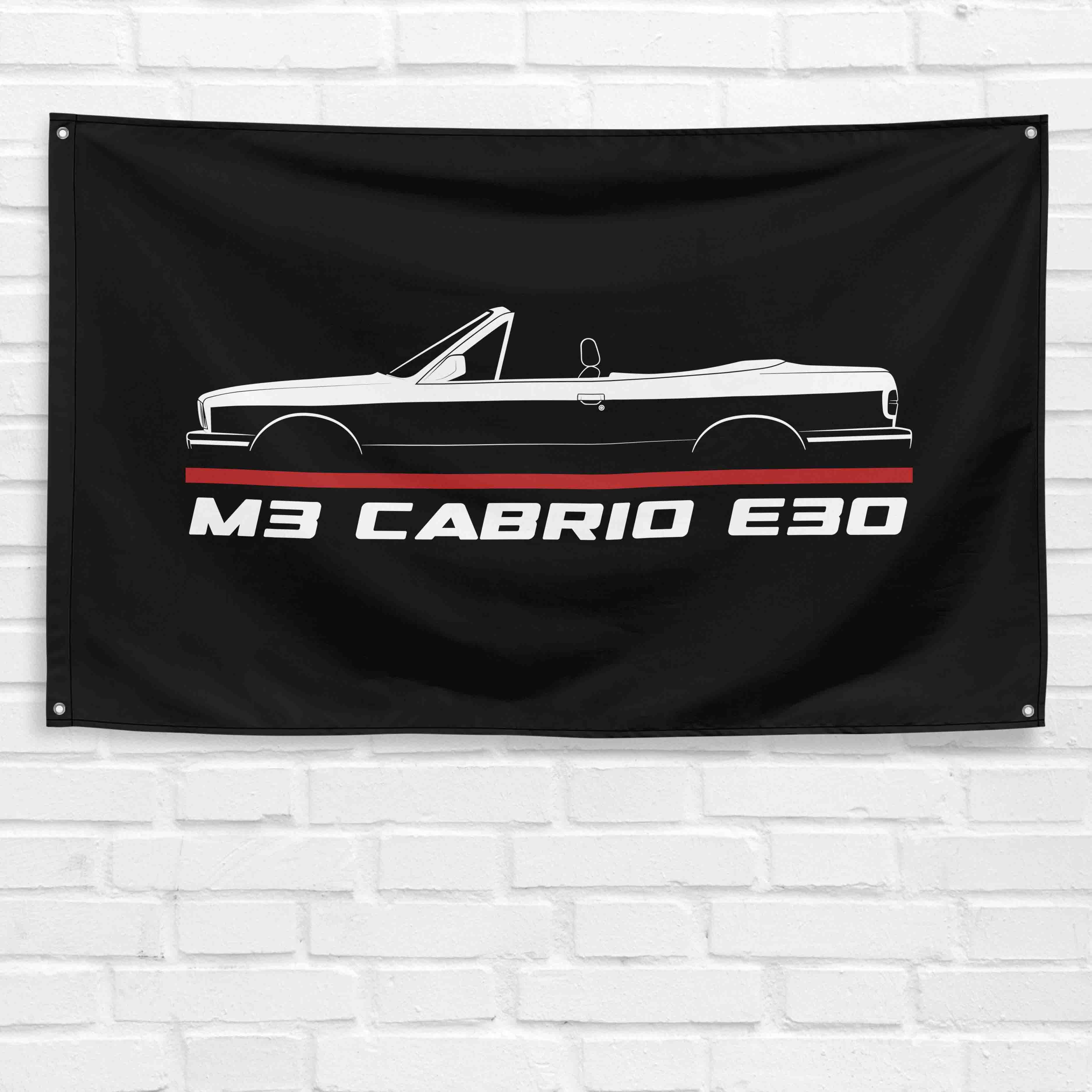 M3 Cabrio E30 1988-1991 3x5 ft Flag Garage Wall Decor Birthday Gift Banner