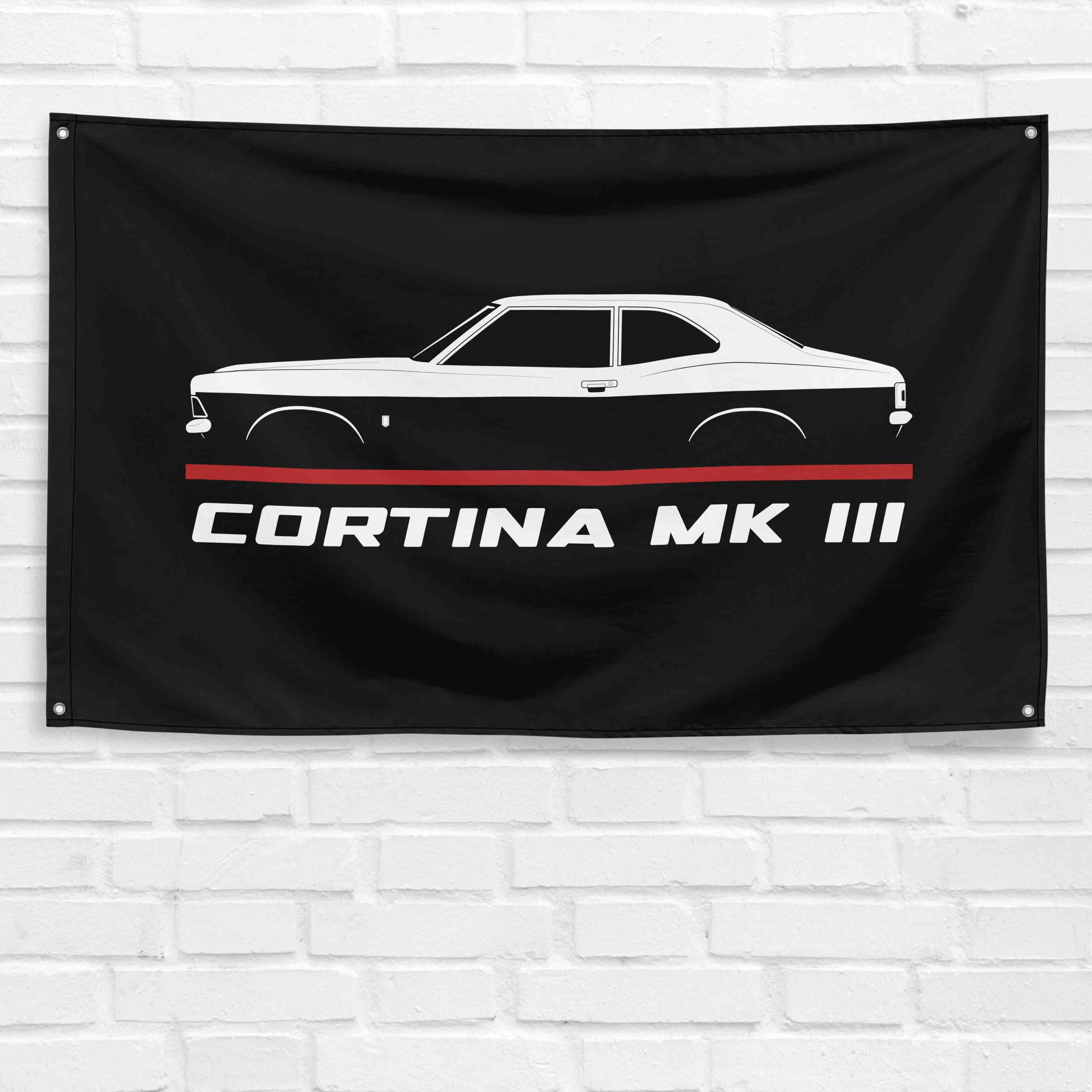 Cortina Mk III 1970-1976 3x5 ft Flag Garage Wall Decor Birthday Gift Banner