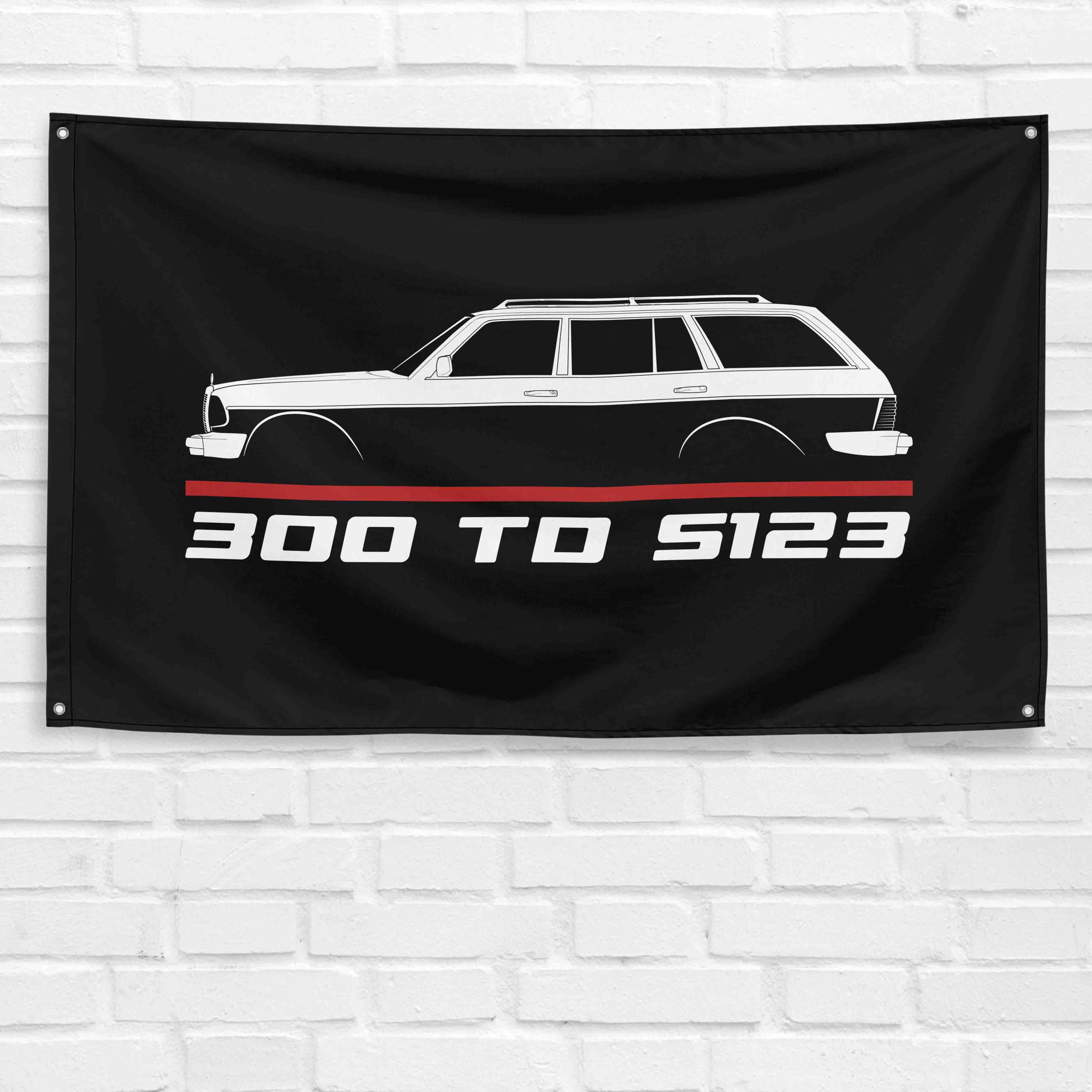 300 TD S123 1980-1986 3x5 ft Flag Garage Wall Decor Birthday Gift Banner