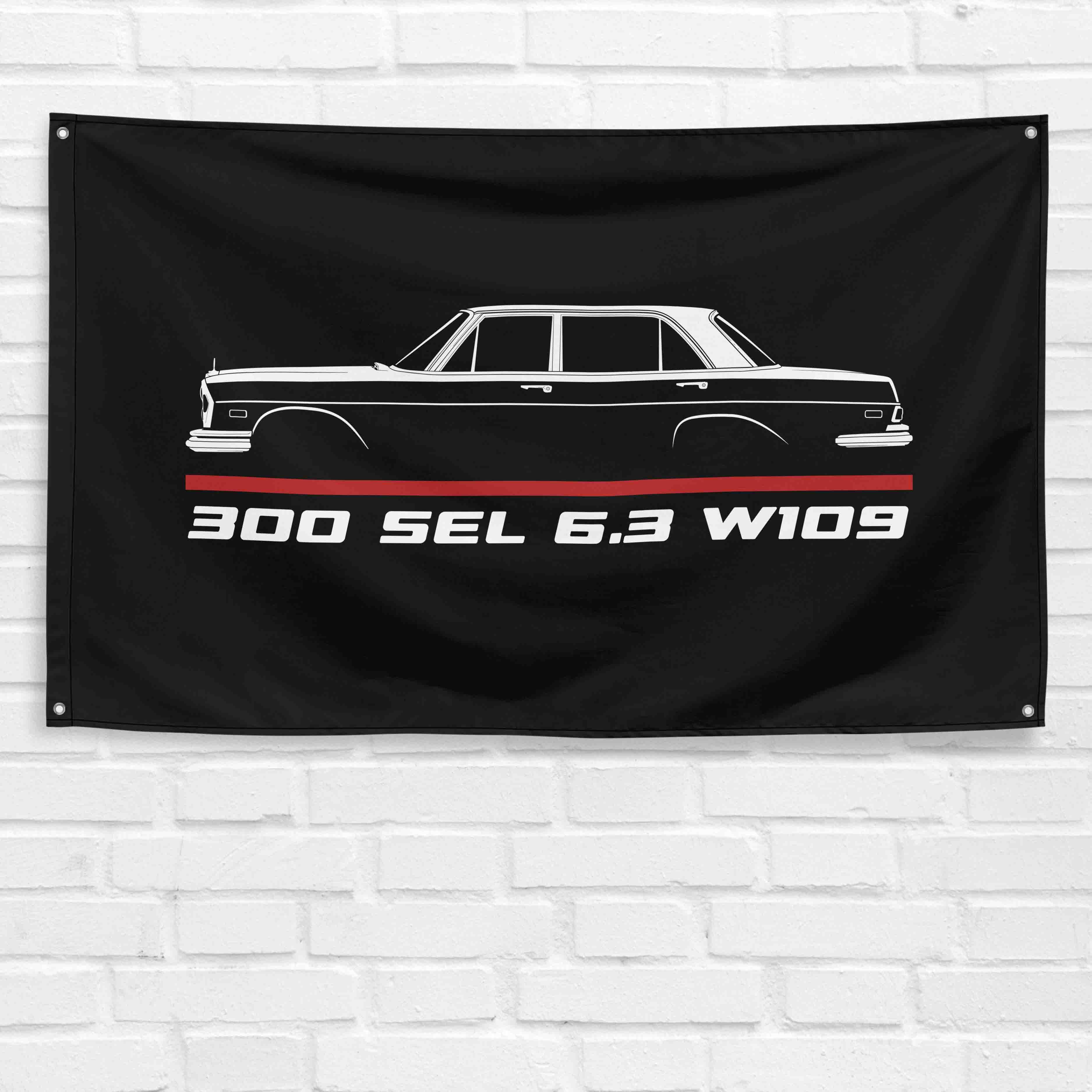 300 SEL 6.3 W109 1967-1972 3x5 ft Flag Garage Wall Decor Birthday Gift Banner