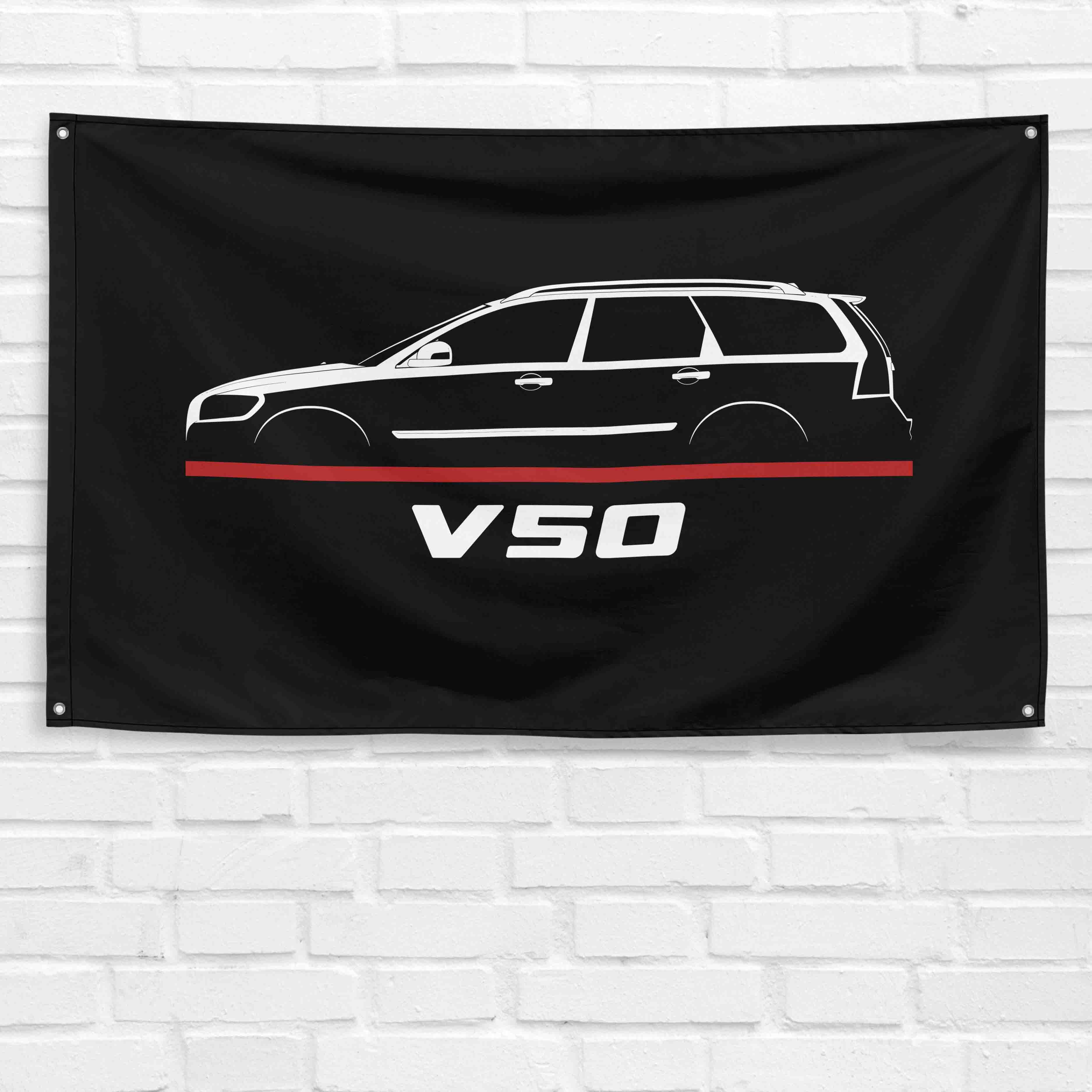 V50 2004-2012 3x5 ft Flag Garage Wall Decor Birthday Gift Banner