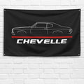 Chevelle 1972 3x5 ft Flag Garage Wall Decor Birthday Gift Banner