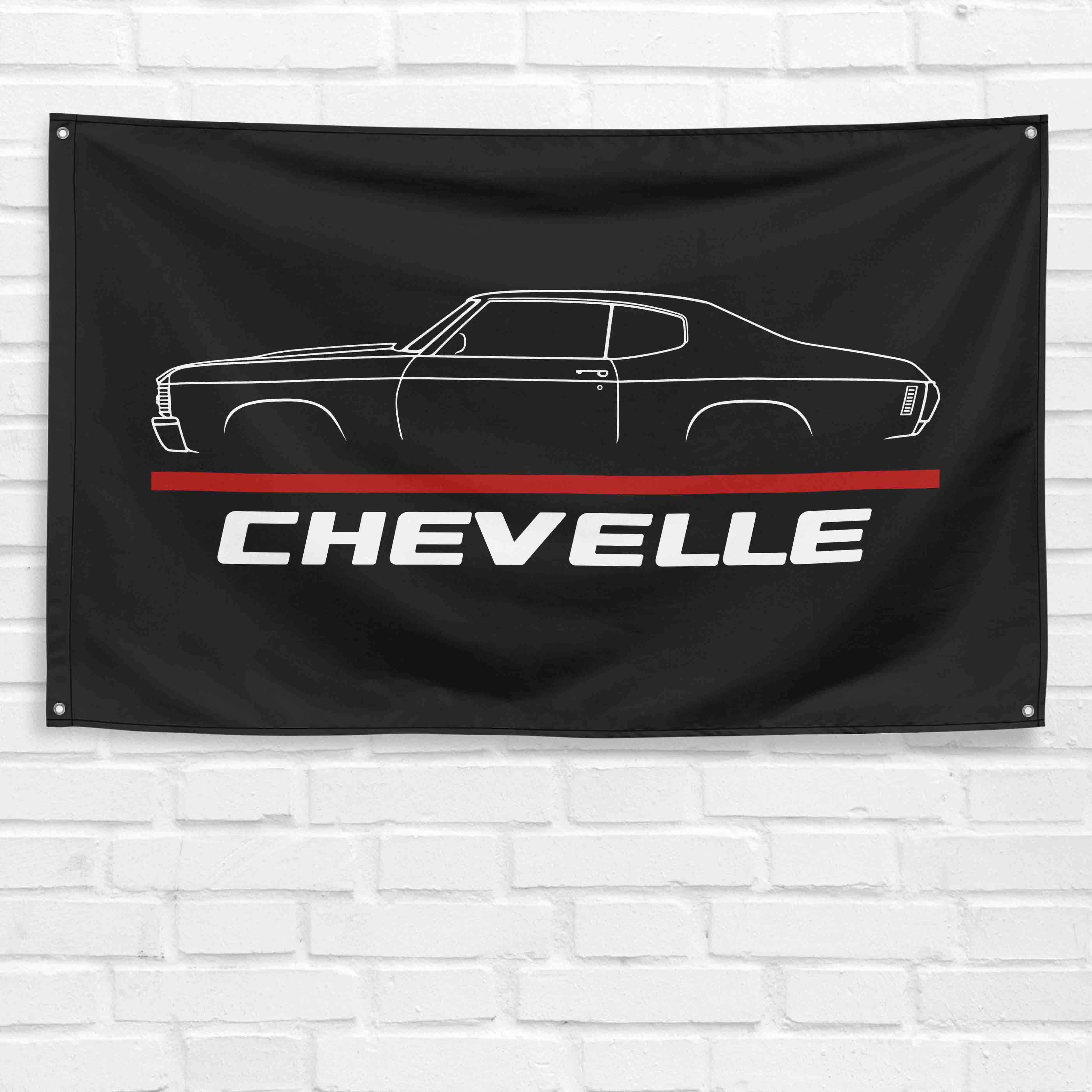Chevelle 1972 3x5 ft Flag Garage Wall Decor Birthday Gift Banner
