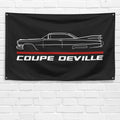 Coupe Deville 1959 3x5 ft Flag Garage Wall Decor Birthday Gift Banner