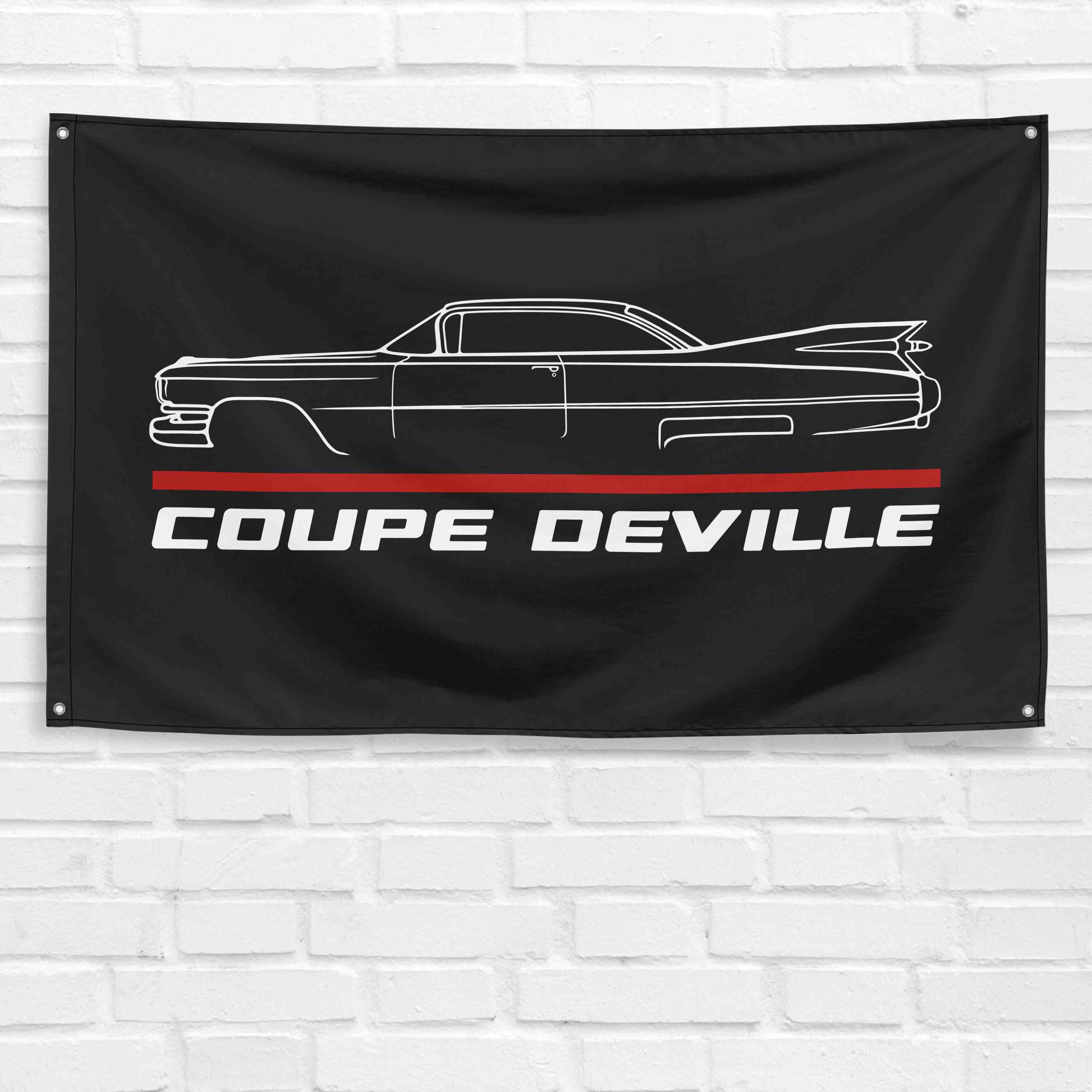 Coupe Deville 1959 3x5 ft Flag Garage Wall Decor Birthday Gift Banner