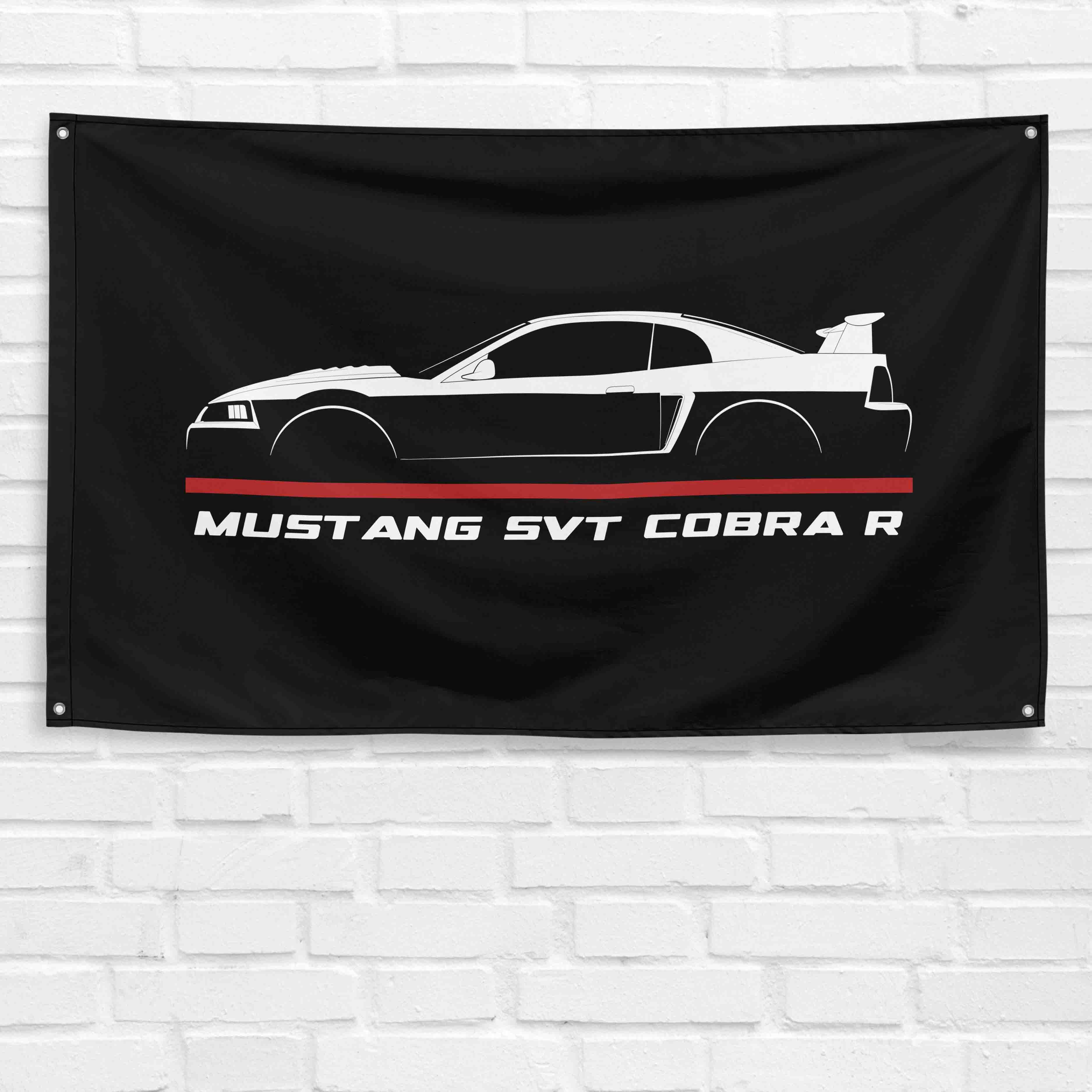 Mustang SVT Cobra R 2000 3x5 ft Flag Garage Wall Decor Birthday Gift Banner