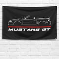 Mustang GT 1996 1997 1998 Convertible 3x5 ft Flag Garage Wall Decor Banner