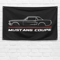 Mustang Coupe 1968 3x5 ft Flag Garage Wall Decor Birthday Gift Banner