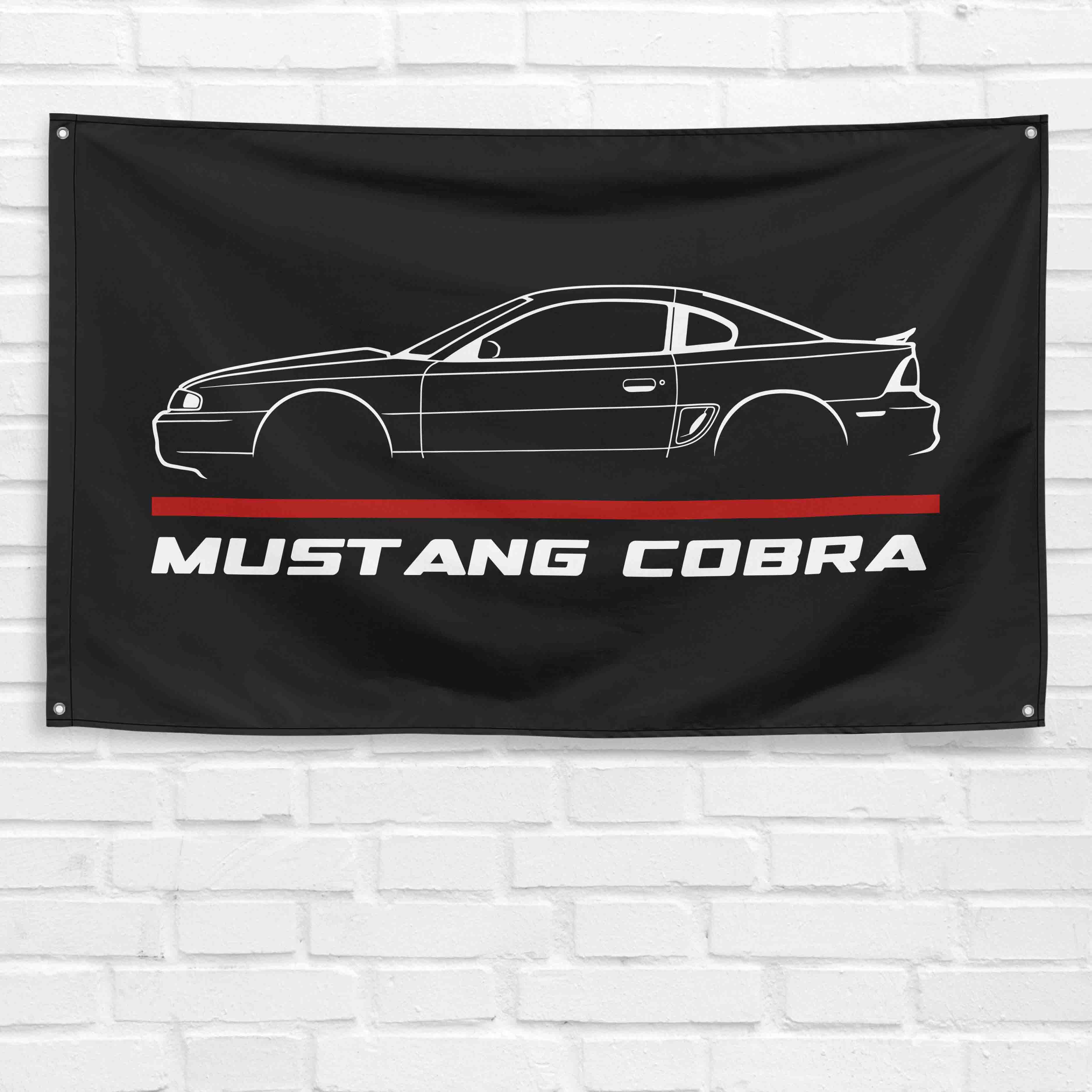 Mustang Cobra 1996-98 3x5 ft Flag Garage Wall Decor Birthday Gift Banner
