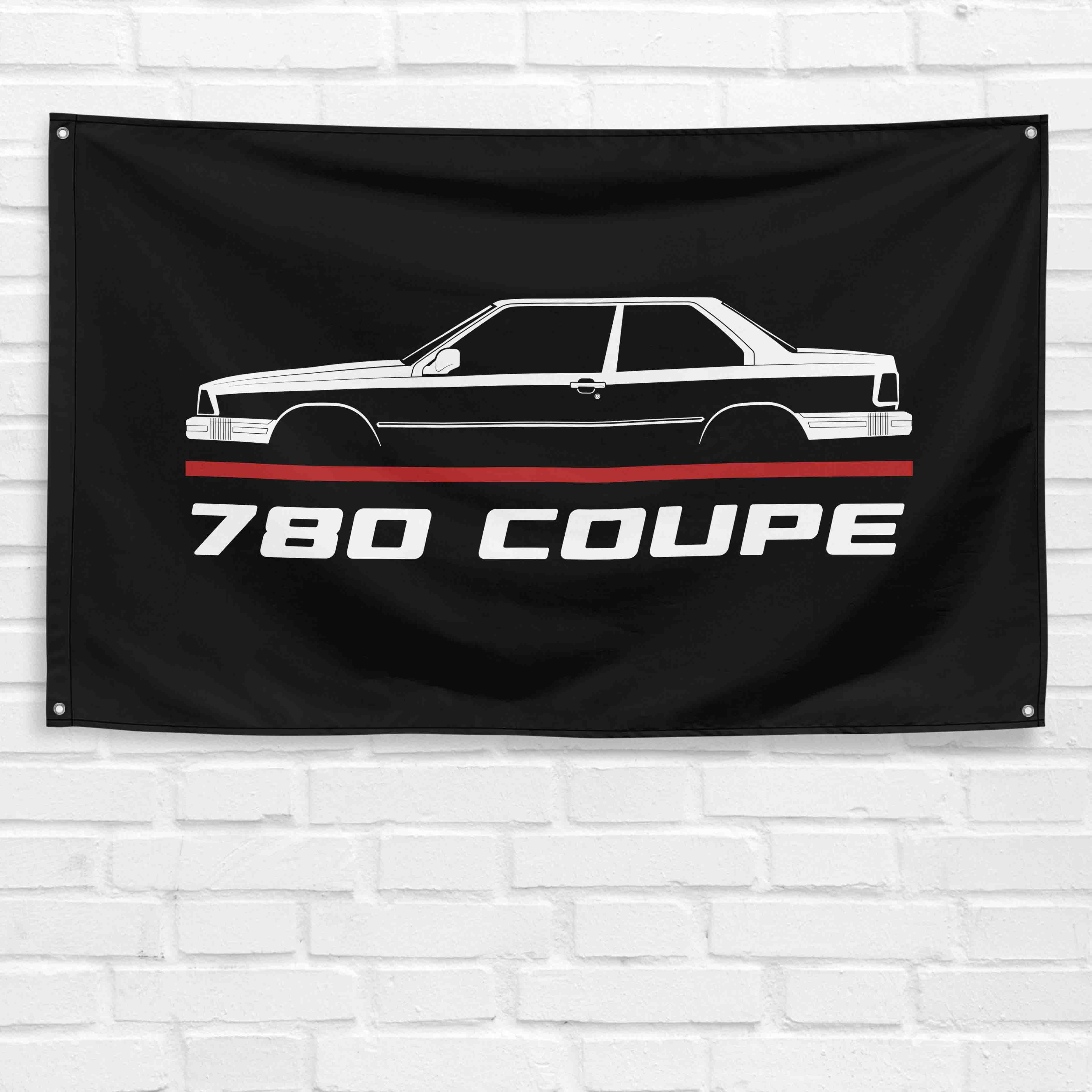 780 Coupe 1985-1990 3x5 ft Flag Garage Wall Decor Birthday Gift Banner