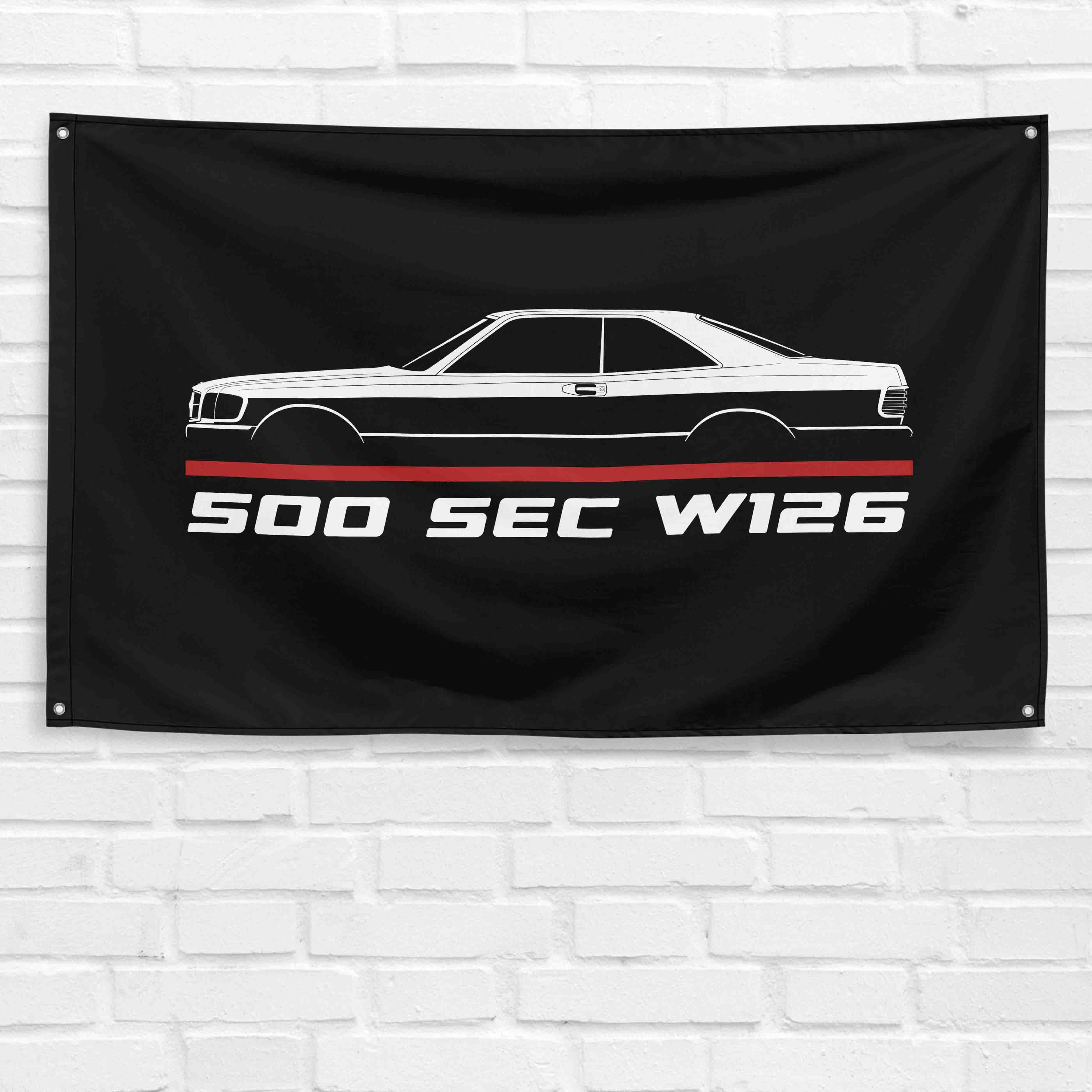 500 SEC W126 1981-1985 3x5 ft Flag Garage Wall Decor Birthday Gift Banner