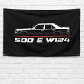 500 E W124 1991-1994 3x5 ft Flag Garage Wall Decor Birthday Gift Banner
