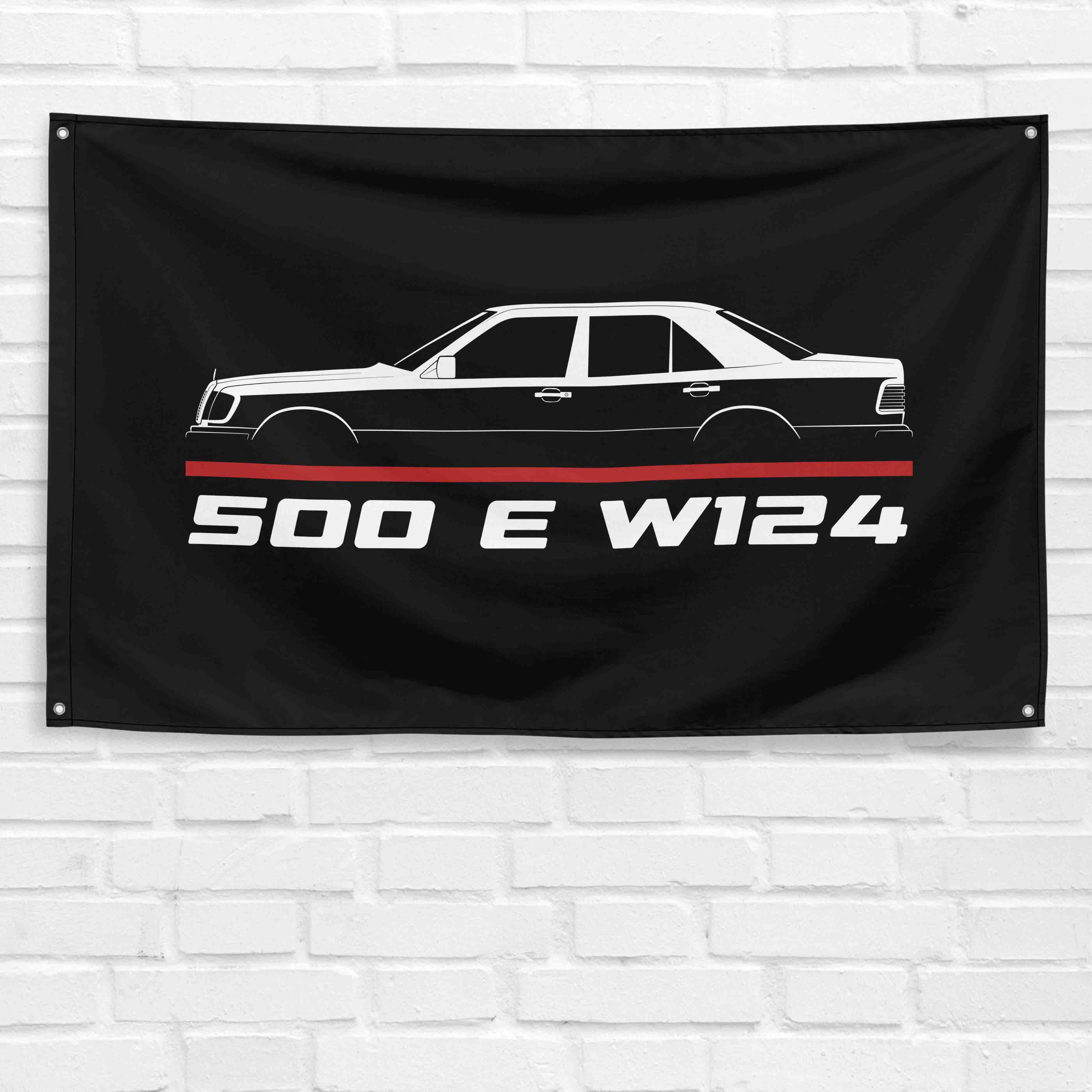 500 E W124 1991-1994 3x5 ft Flag Garage Wall Decor Birthday Gift Banner