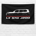 LX 570 J200 2015-2022 3x5 ft Flag Garage Wall Decor Birthday Gift Banner