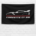 Corvette C7 ZR1 2018-2019 3x5 ft Flag Garage Wall Decor Birthday Gift Banner