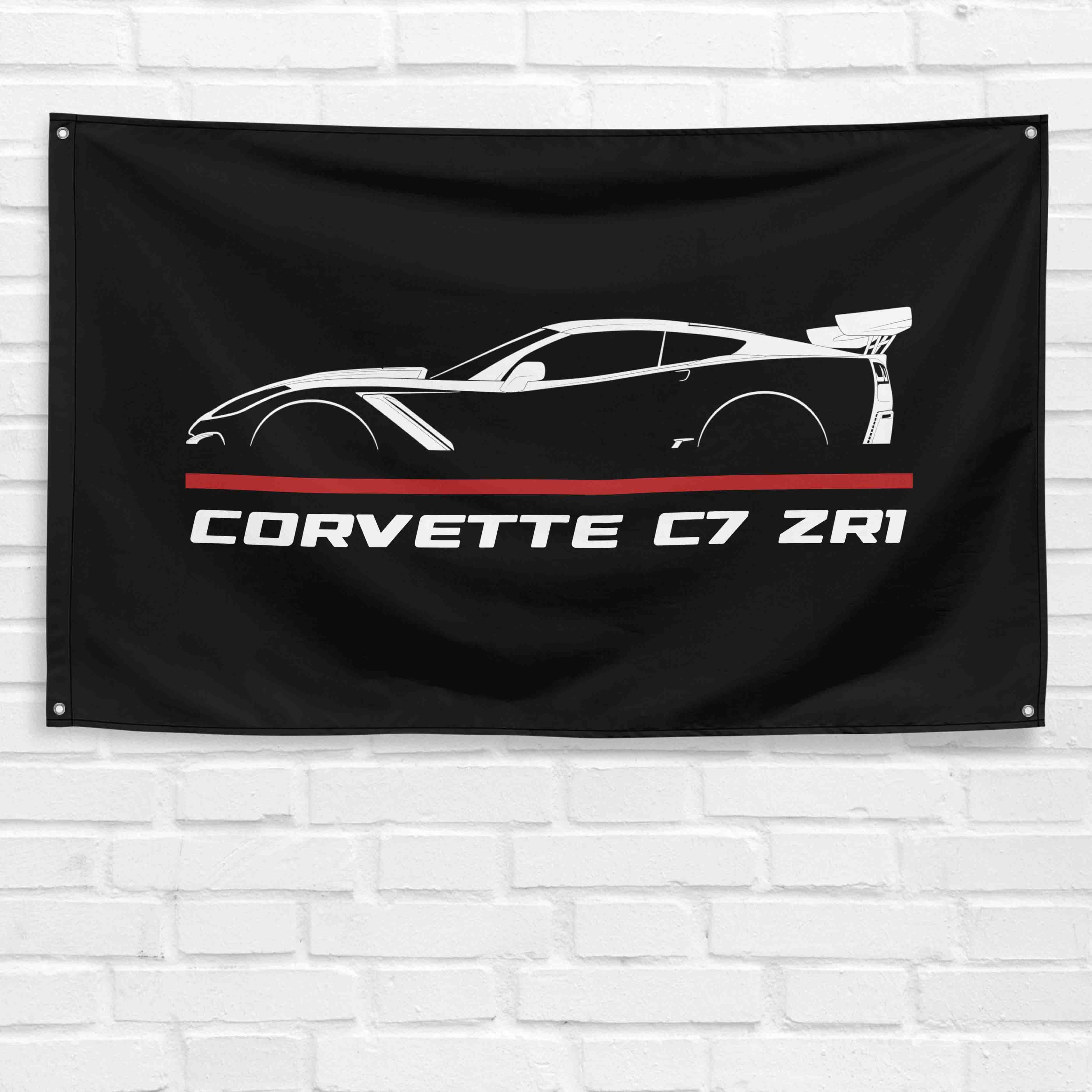 Corvette C7 ZR1 2018-2019 3x5 ft Flag Garage Wall Decor Birthday Gift Banner