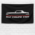 SLC Coupe C107 1972-1981 3x5 ft Flag Garage Wall Decor Birthday Gift Banner