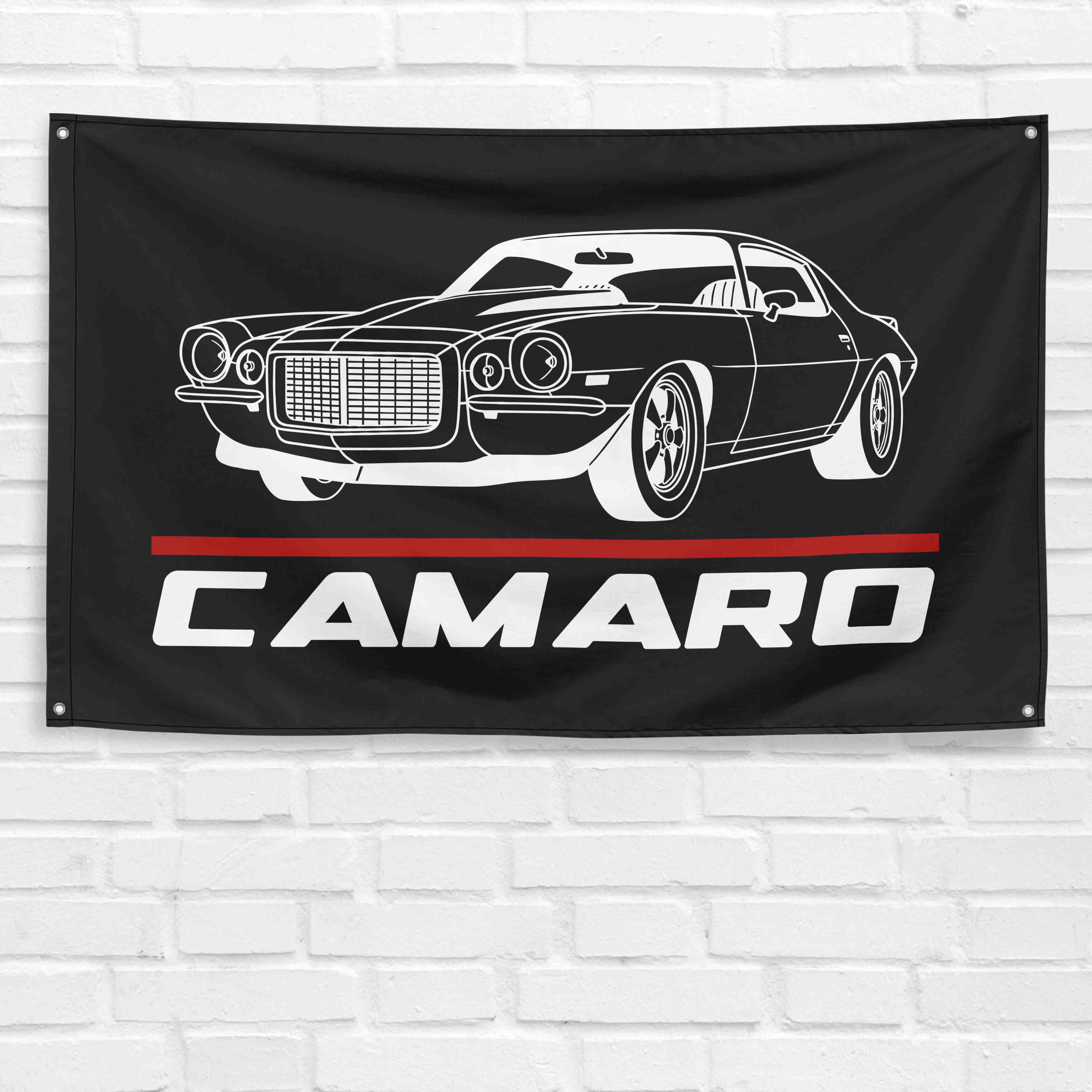 Camaro 1971 3x5 ft Flag Garage Wall Decor Birthday Gift Banner