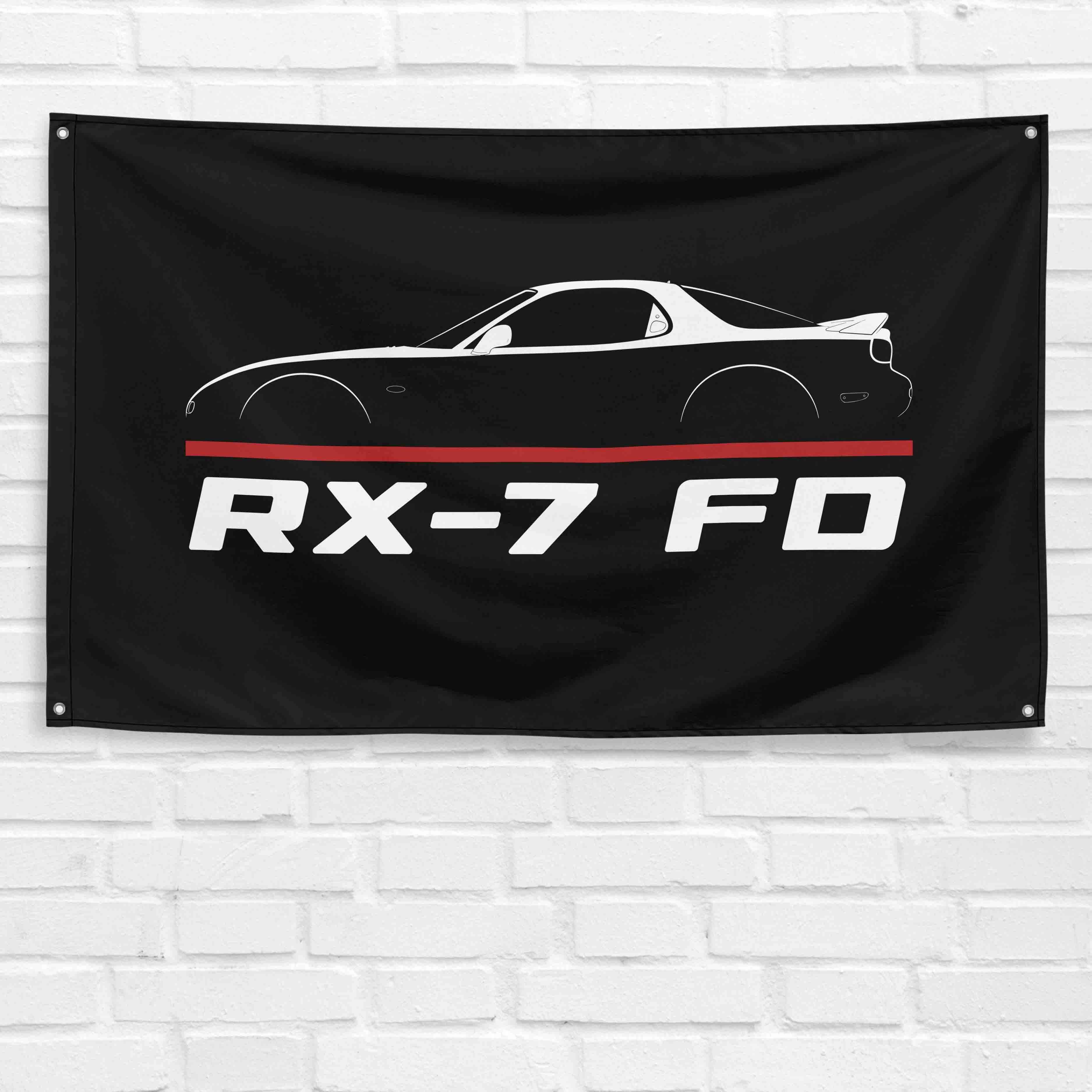 RX-7 FD 1992-2002 3x5 ft Flag Garage Wall Decor Birthday Gift Banner