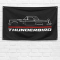 Thunderbird T-Bird 1955 3x5 ft Flag Garage Wall Decor Birthday Gift Banner