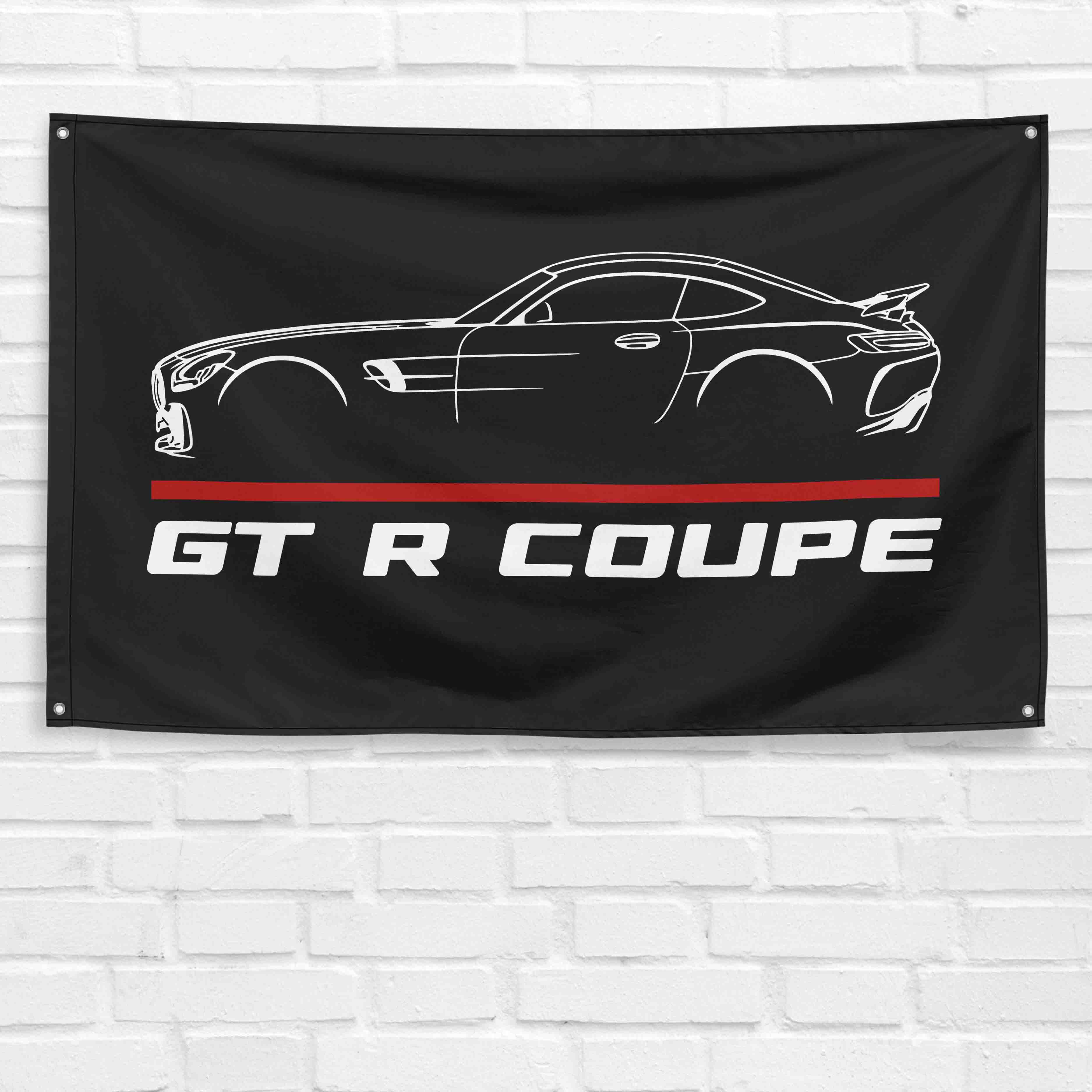 GT R Coupe 3x5 ft Flag Garage Wall Decor Birthday Gift Banner