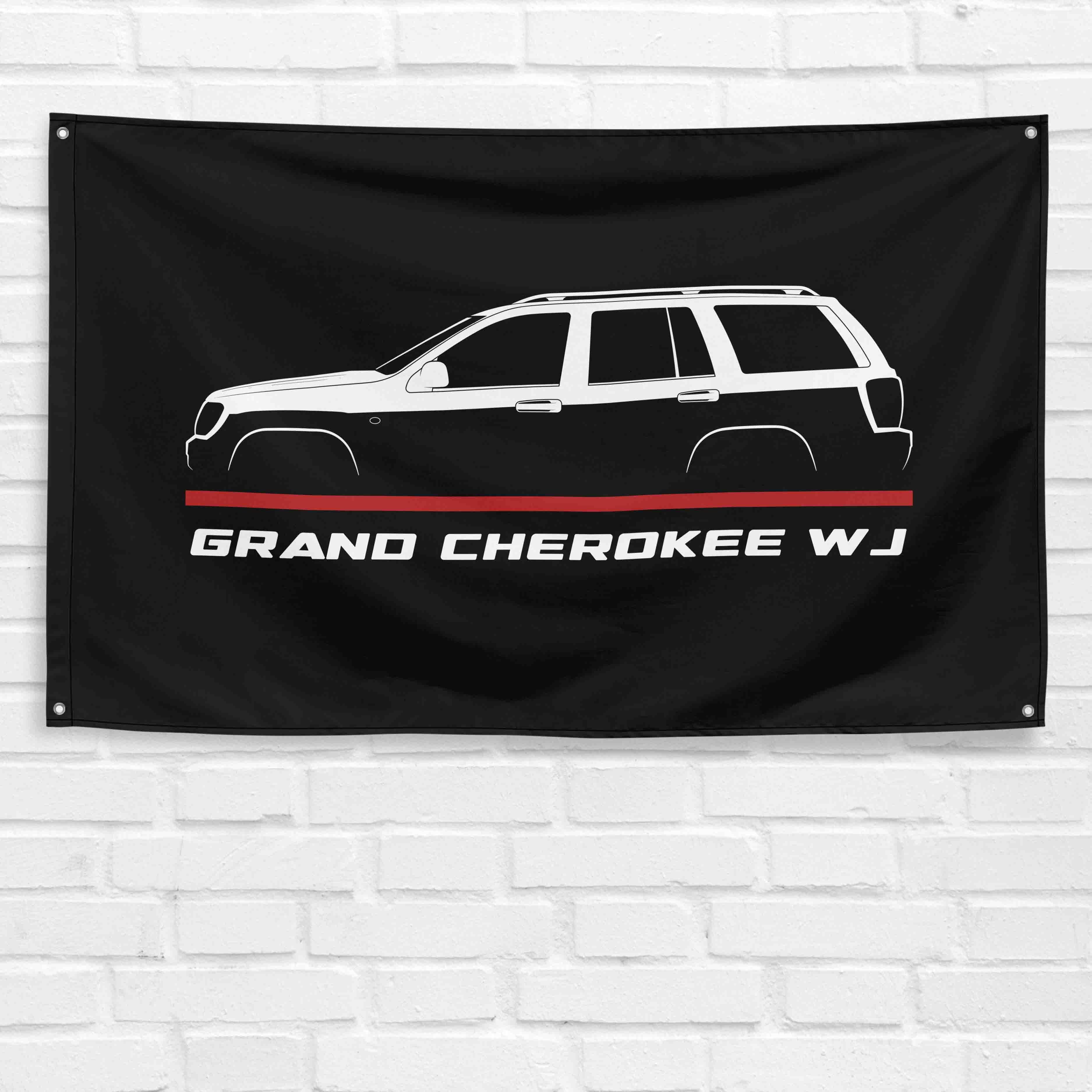 Grand Cherokee WJ 1999-2004 3x5 ft Flag Garage Wall Decor Birthday Gift Banner