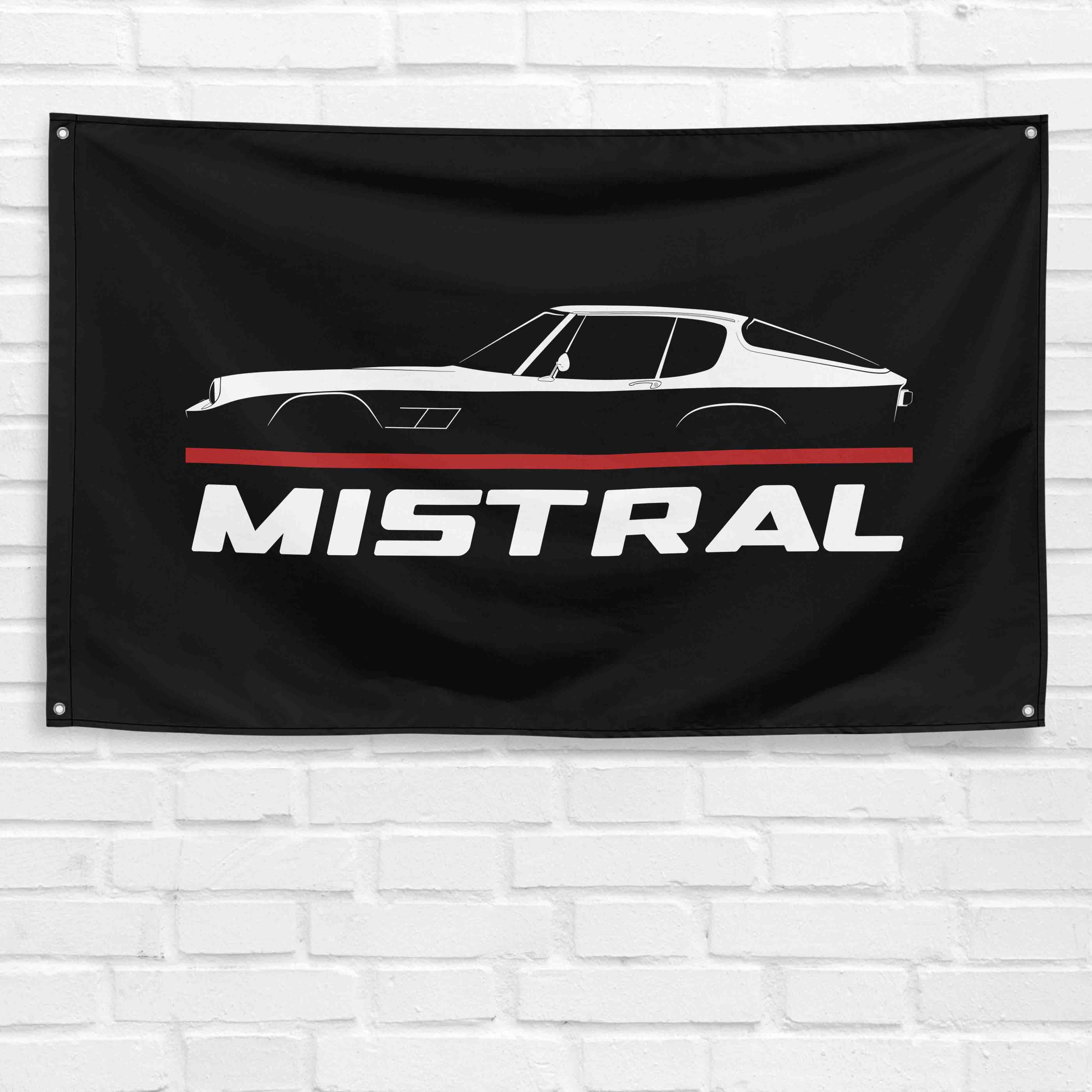 Mistral 1963-1970 3x5 ft Flag Garage Wall Decor Birthday Gift Banner