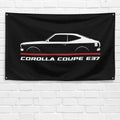 Corolla Hardtop Coupe E37 1974-1978 3x5 ft Flag Garage Wall Decor Banner