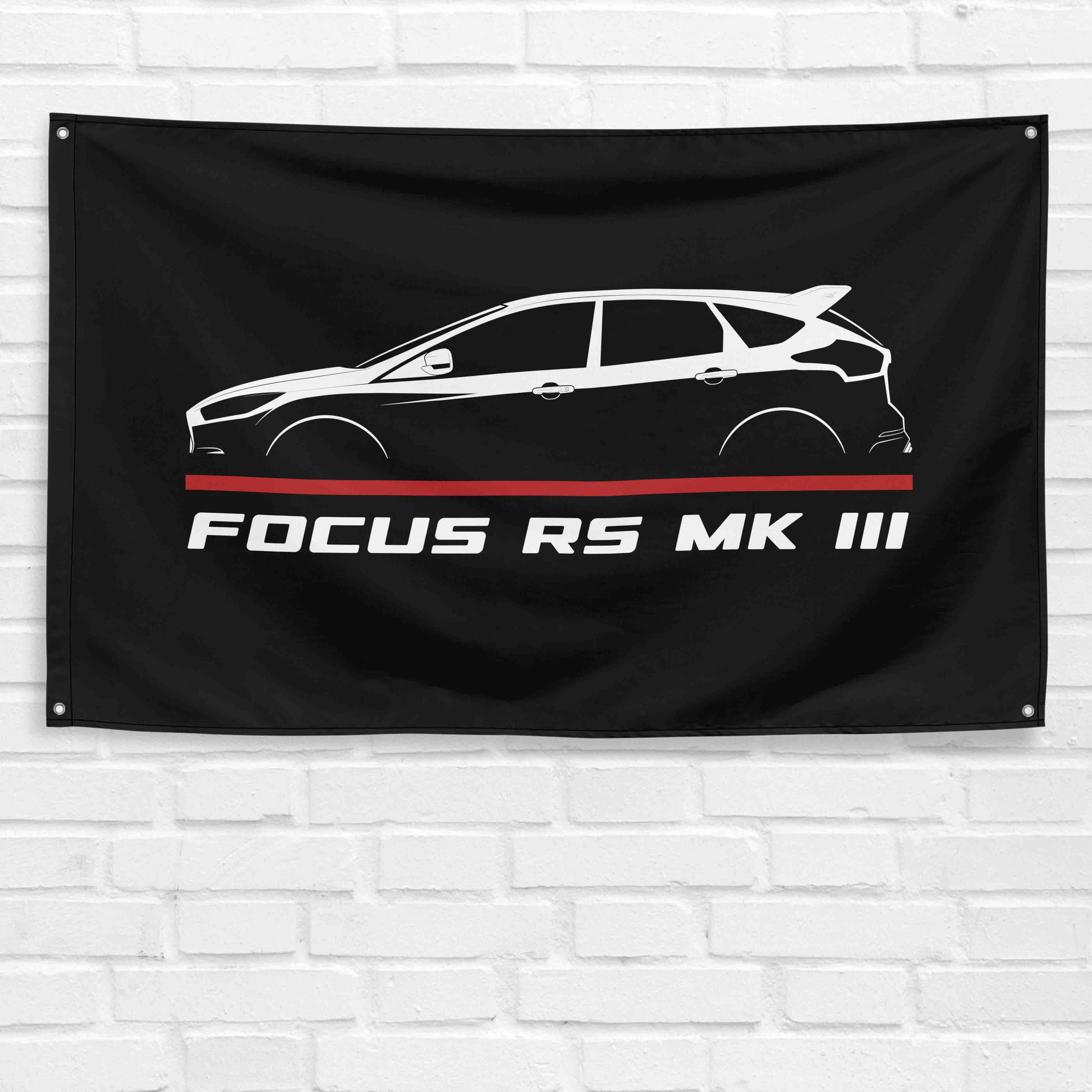 Focus RS Mk III 2019-2022 3x5 ft Flag Garage Wall Decor Birthday Gift Banner
