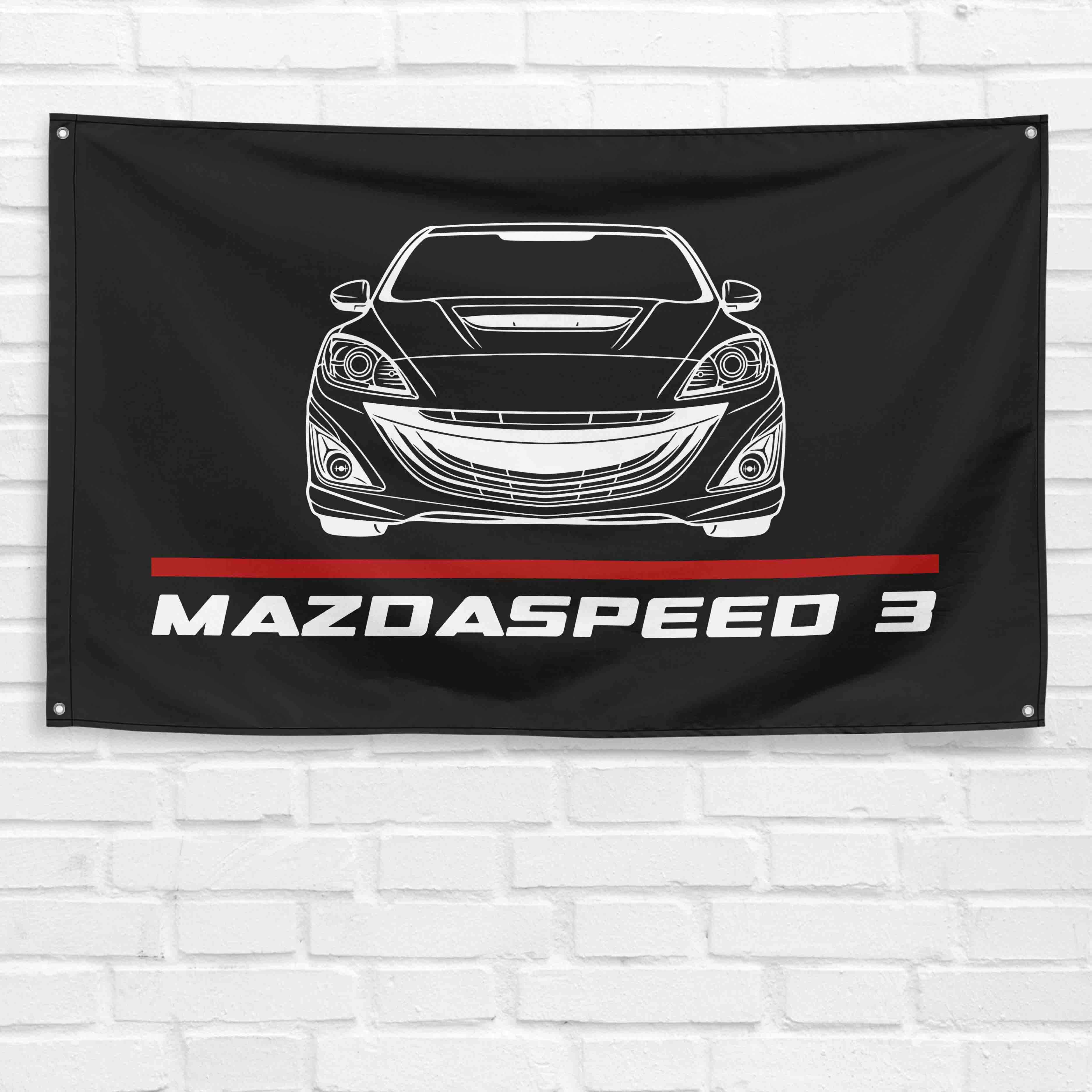 Mazdaspeed3 Sport 2010 3x5 ft Flag Garage Wall Decor Birthday Gift Banner