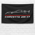 Corvette ZR1 C7 3x5 ft Flag Garage Wall Decor Birthday Gift Banner