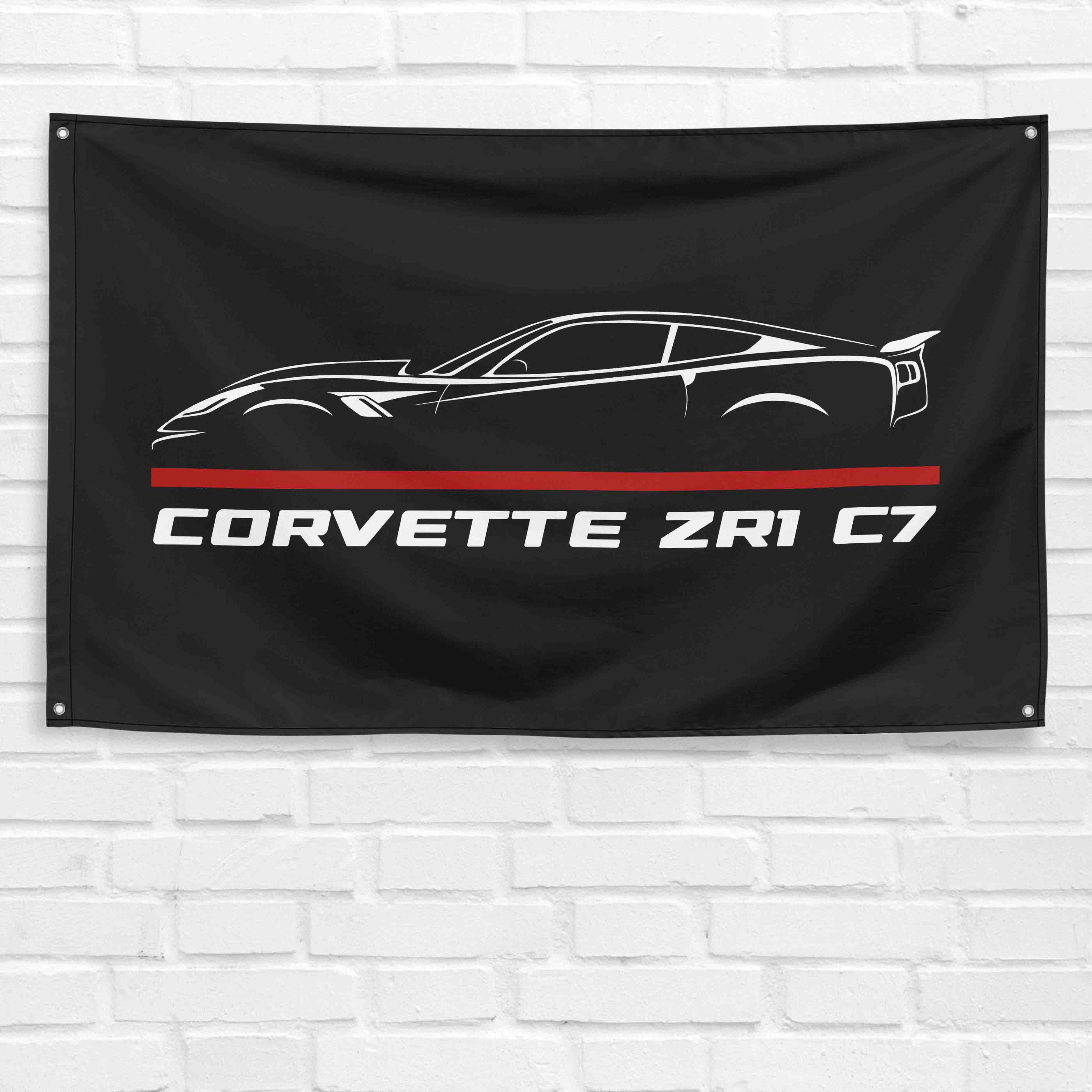 Corvette ZR1 C7 3x5 ft Flag Garage Wall Decor Birthday Gift Banner