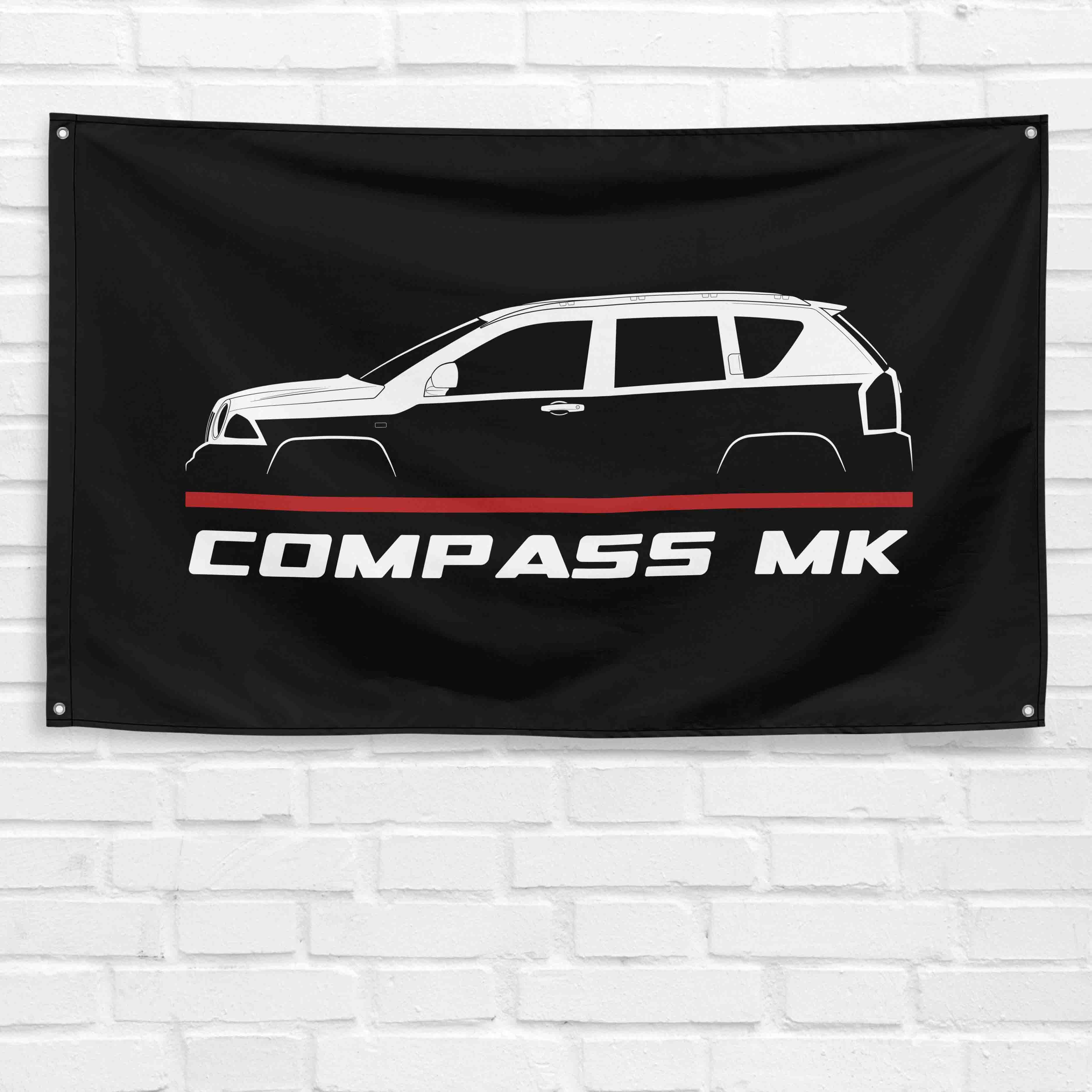 Compass MK 2007-2017 3x5 ft Flag Garage Wall Decor Birthday Gift Banner