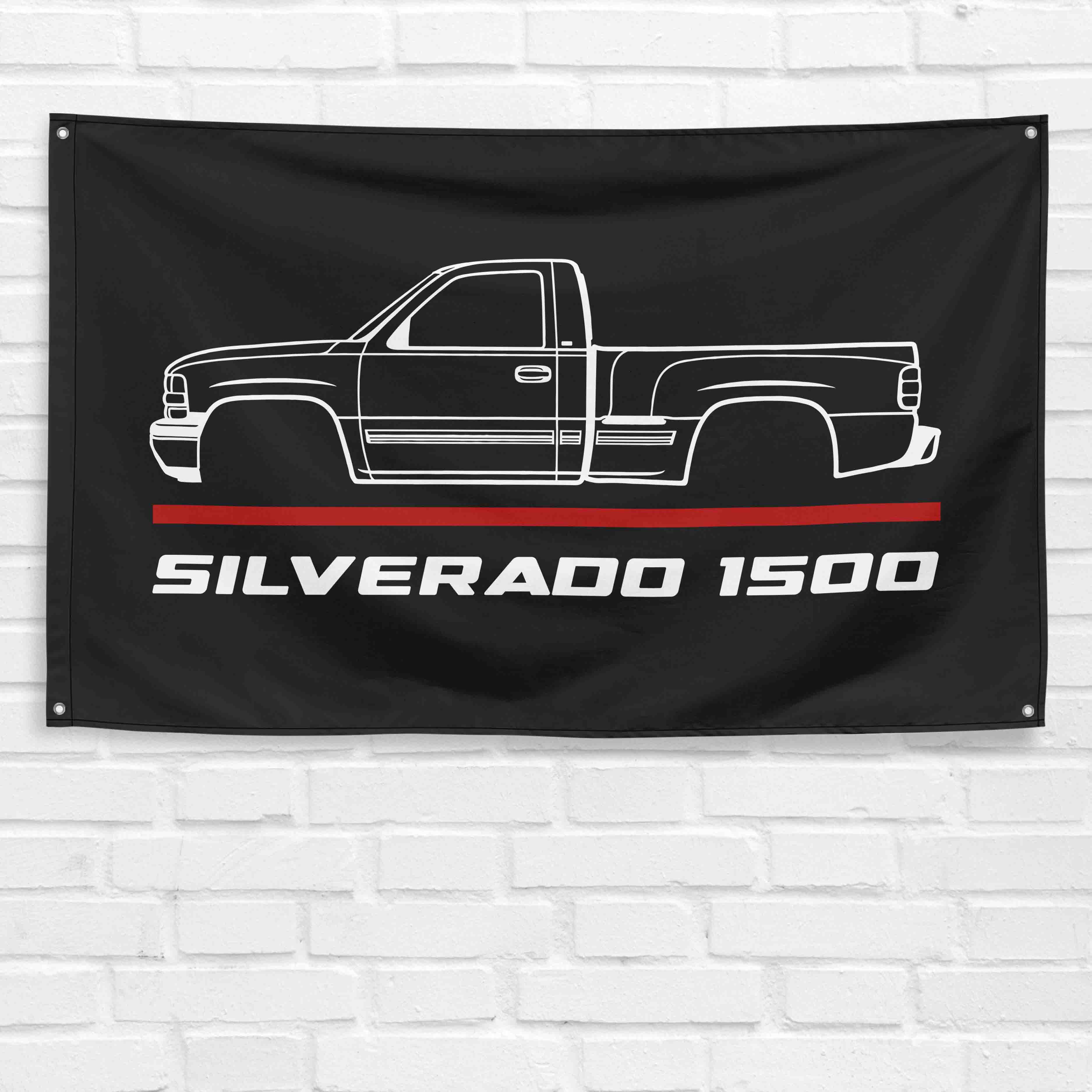 Silverado 1500 Truck 2000 3x5 ft Flag Garage Wall Decor Birthday Gift Banner