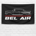 Bel Air Blown 1957 3x5 ft Flag Garage Wall Decor Birthday Gift Banner