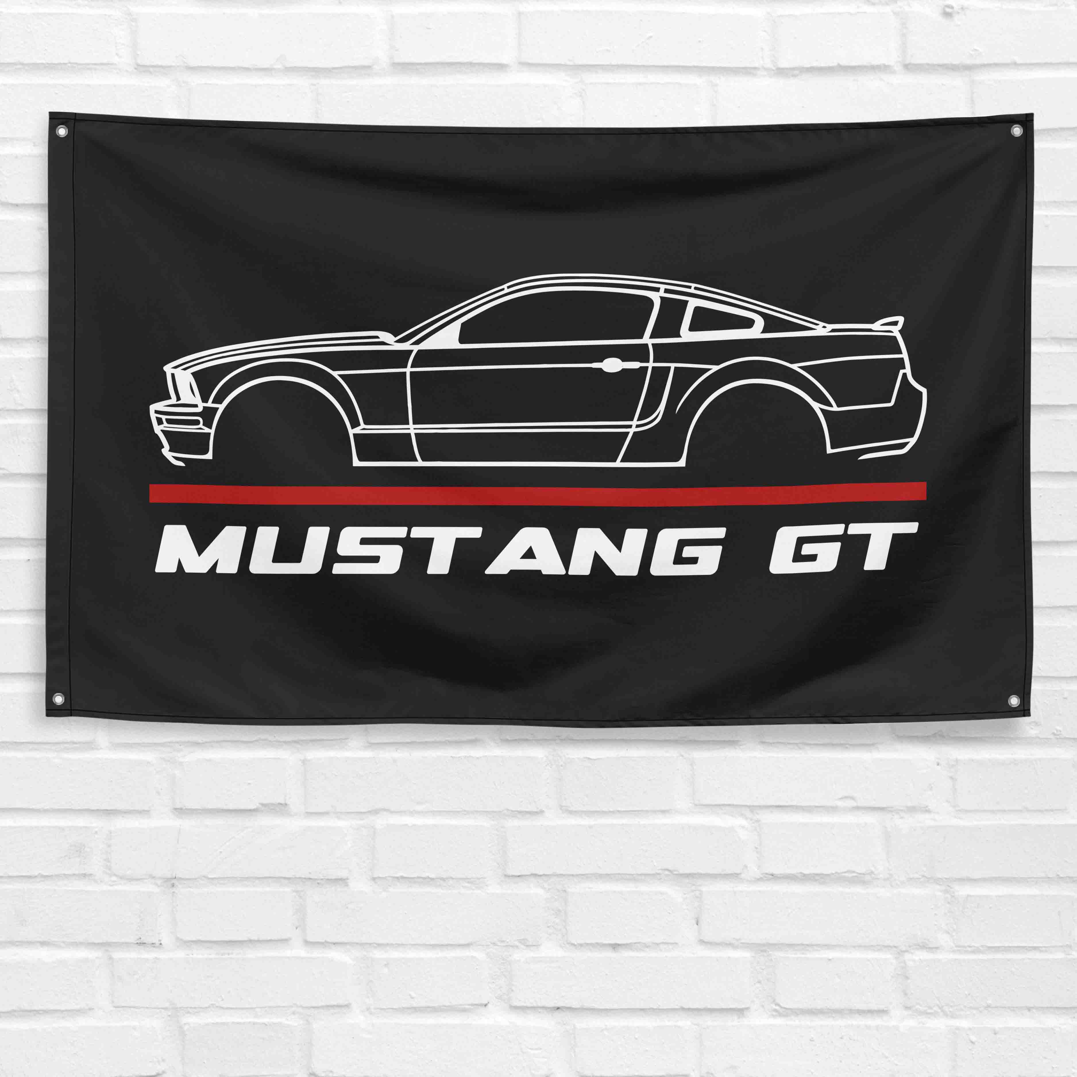 Mustang GT 2005 3x5 ft Flag Garage Wall Decor Birthday Gift Banner