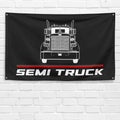 Semi Truck 3x5 ft Flag Garage Wall Decor Birthday Gift Banner
