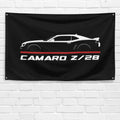 Camaro Z28 2014-2016 3x5 ft Flag Garage Wall Decor Birthday Gift Banner