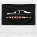 S-Class W140 1990-1998 3x5 ft Flag Garage Wall Decor Birthday Gift Banner